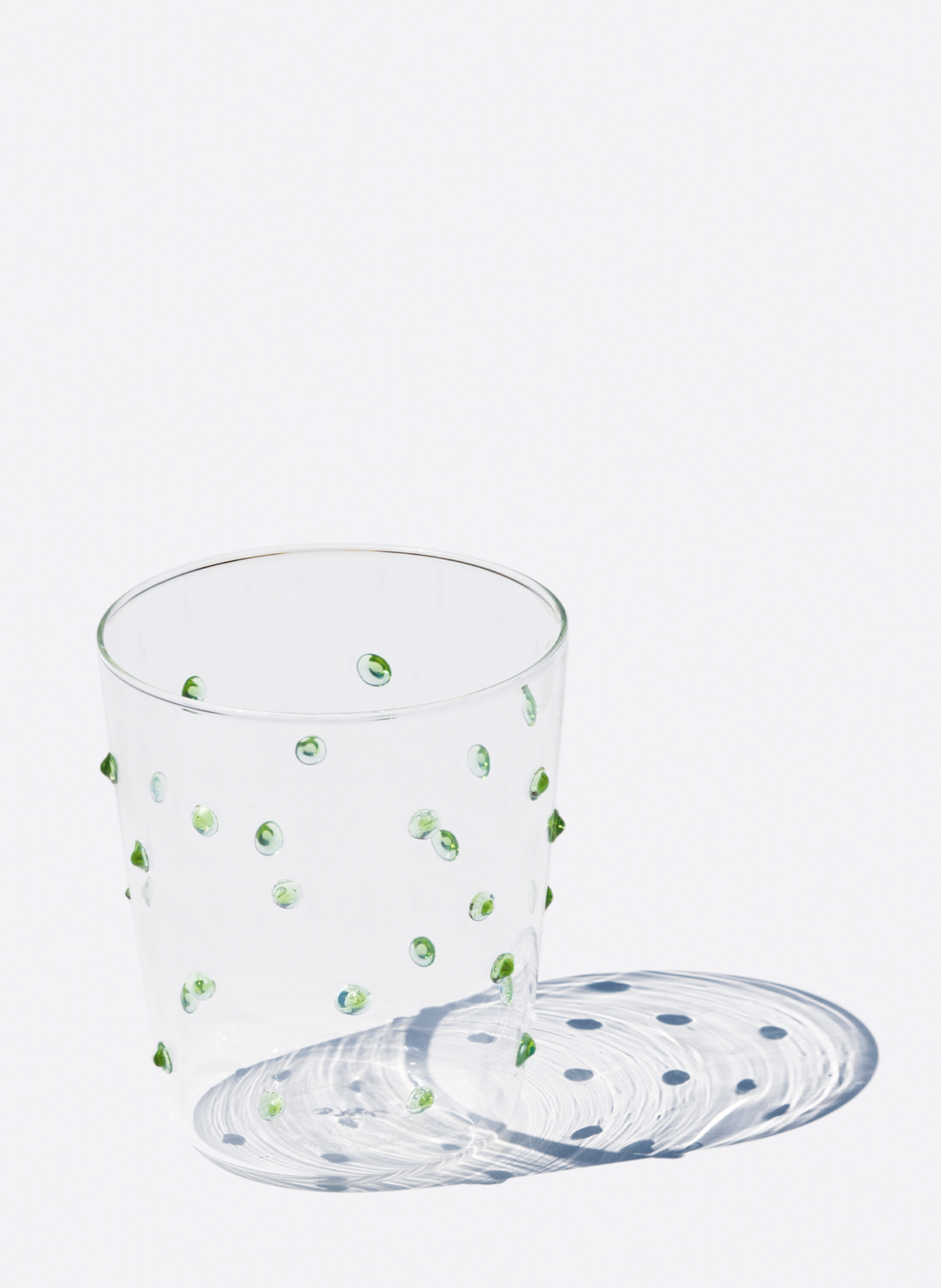 Set van 6 glazen Party in glas ZAFFERANO Groen