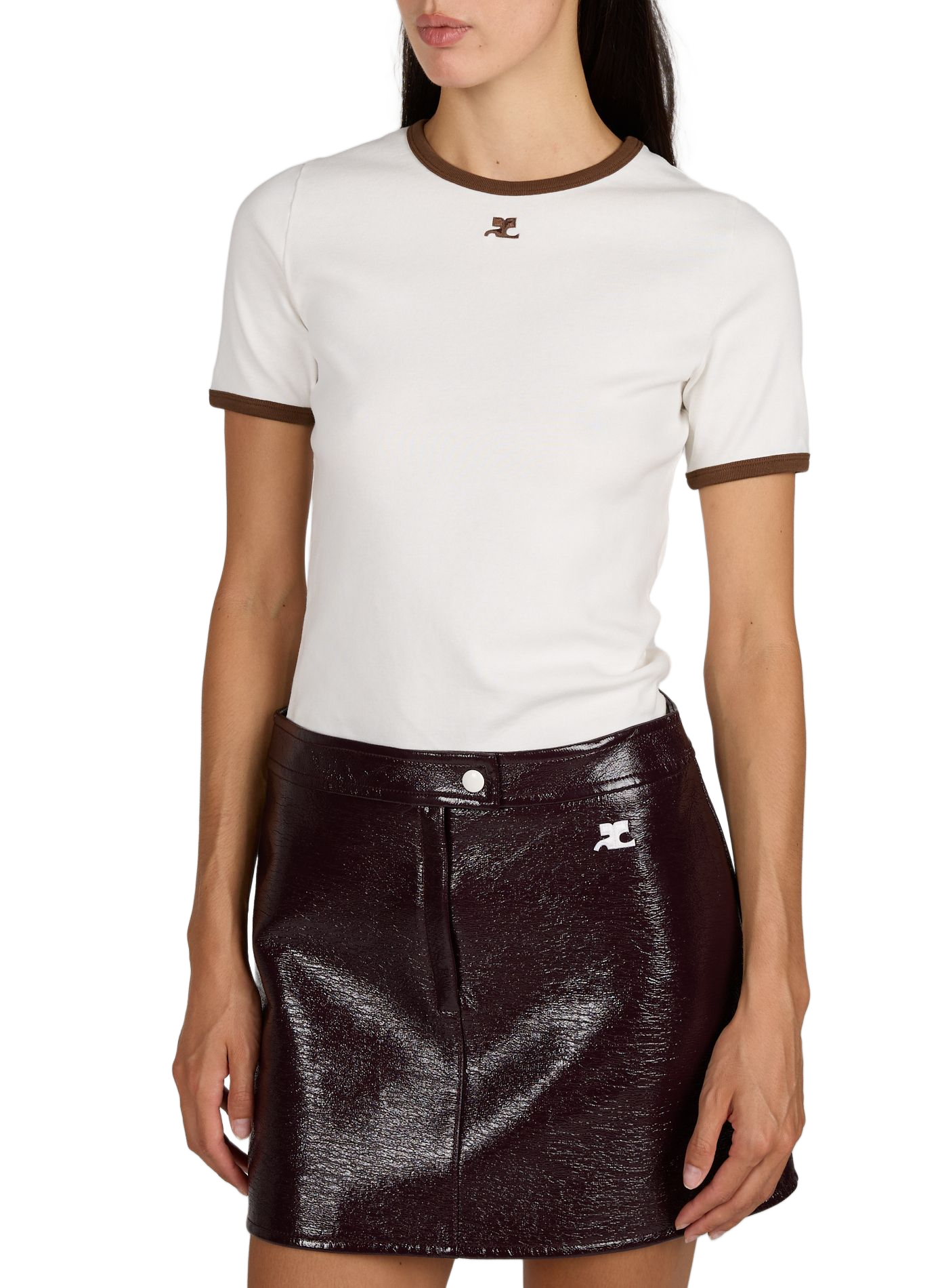 Handtekening T-shirt COURRÈGES Wit