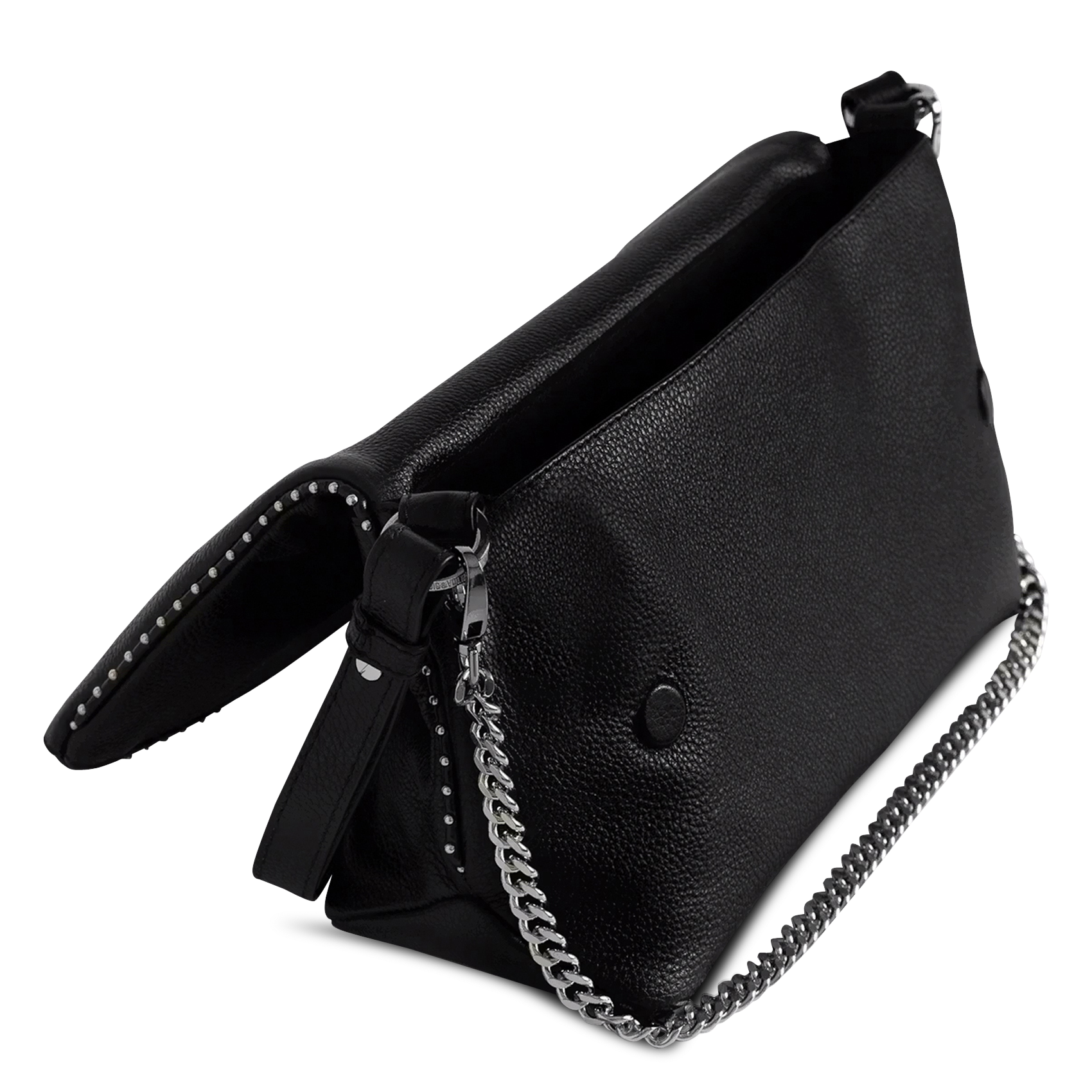 Sac bandoulière en cuir rocky ii ZADIG&VOLTAIRE Noir