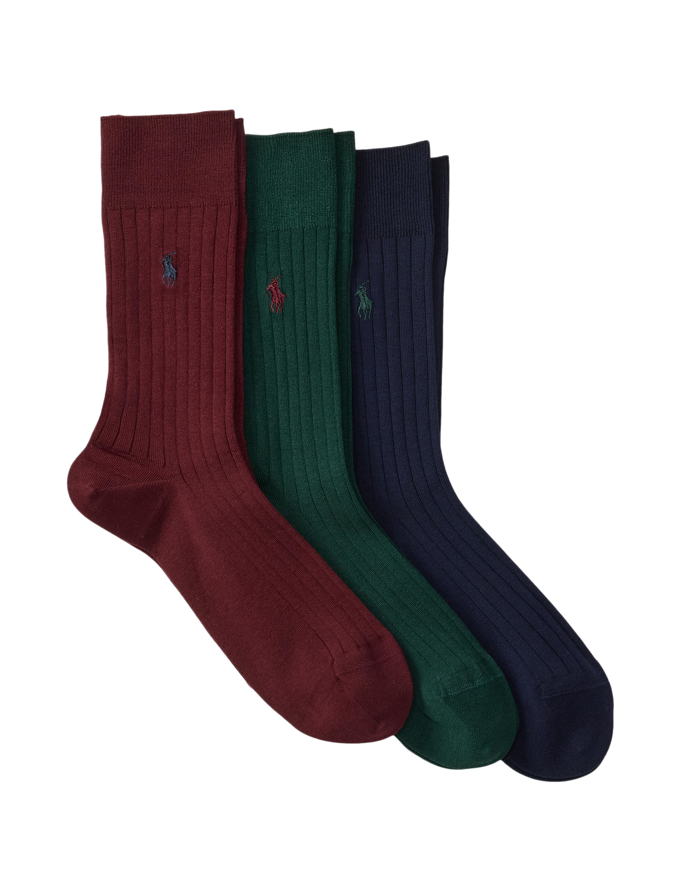 Set di 3 paia di calze con logo ricamato in misto cotone POLO RALPH LAUREN Multicolore