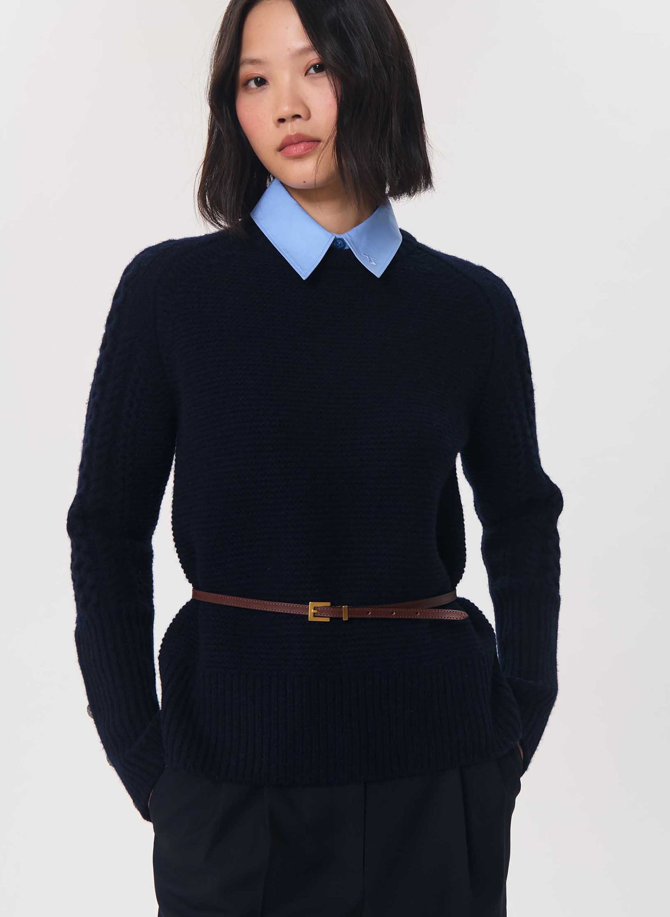 Pull pilou TARA JARMON Bleu