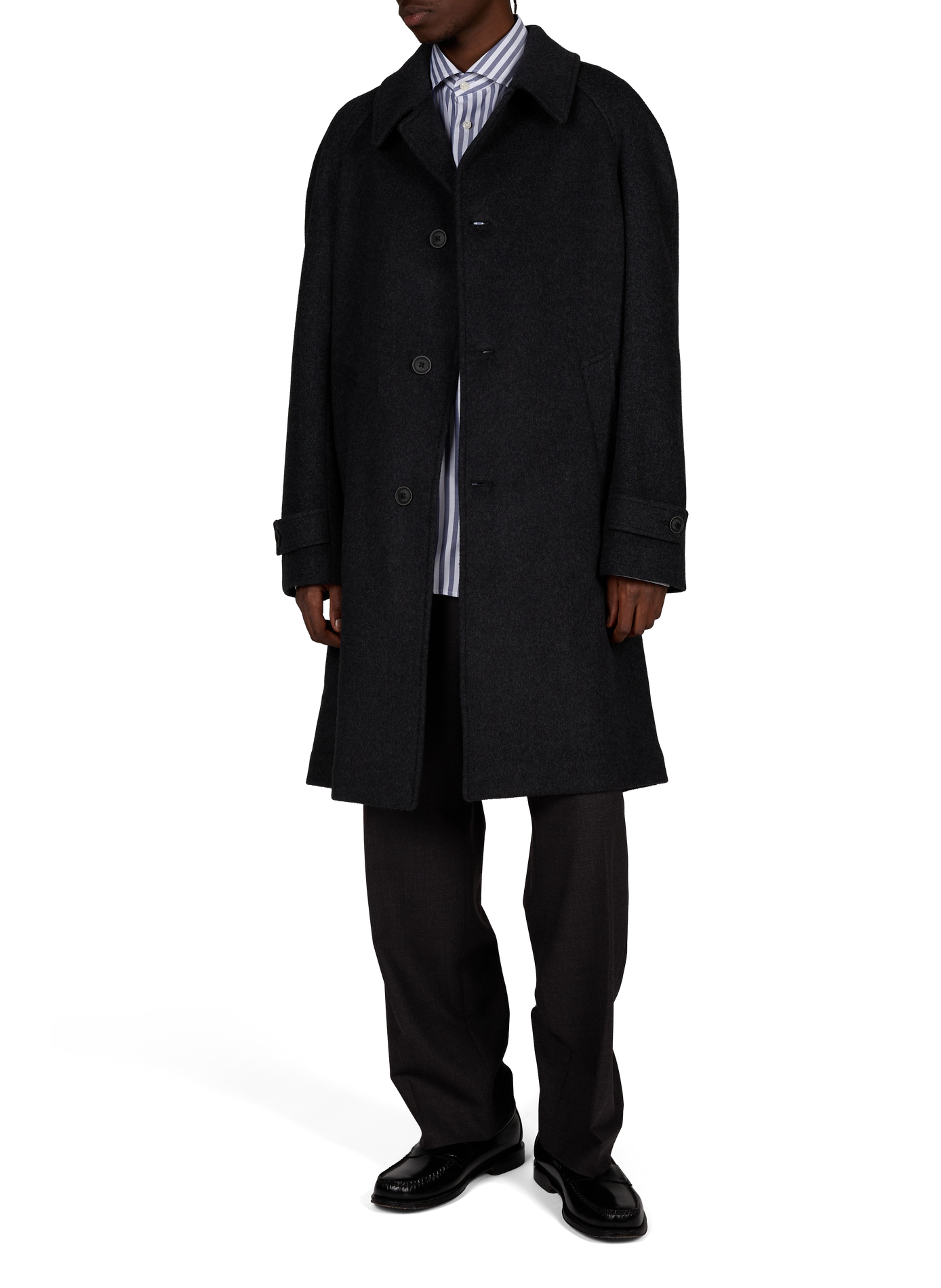Oversize Mantel aus Wollmischung HERNO Grau