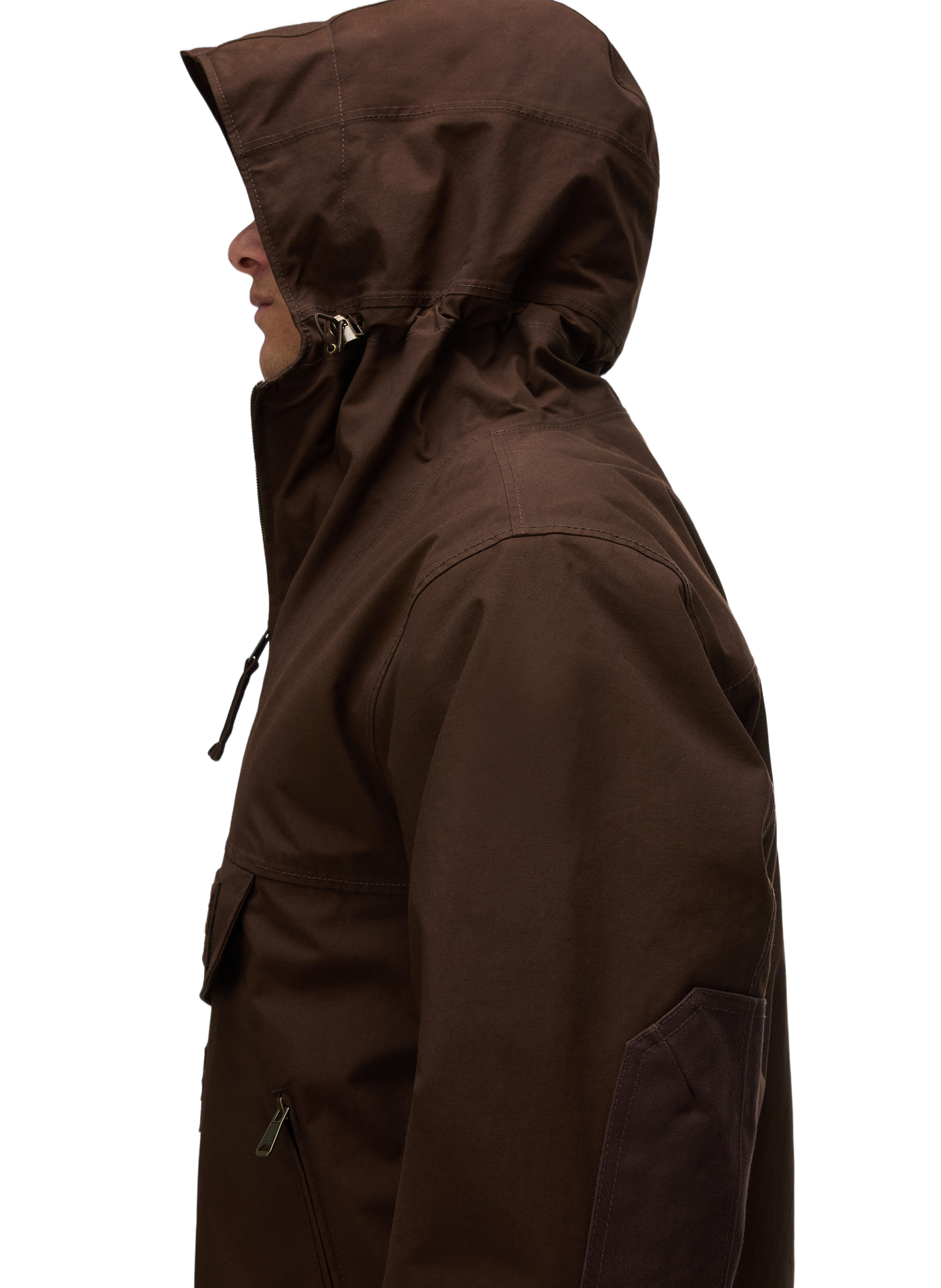 Plain oversized hooded parka NAPAPIJRI Brown
