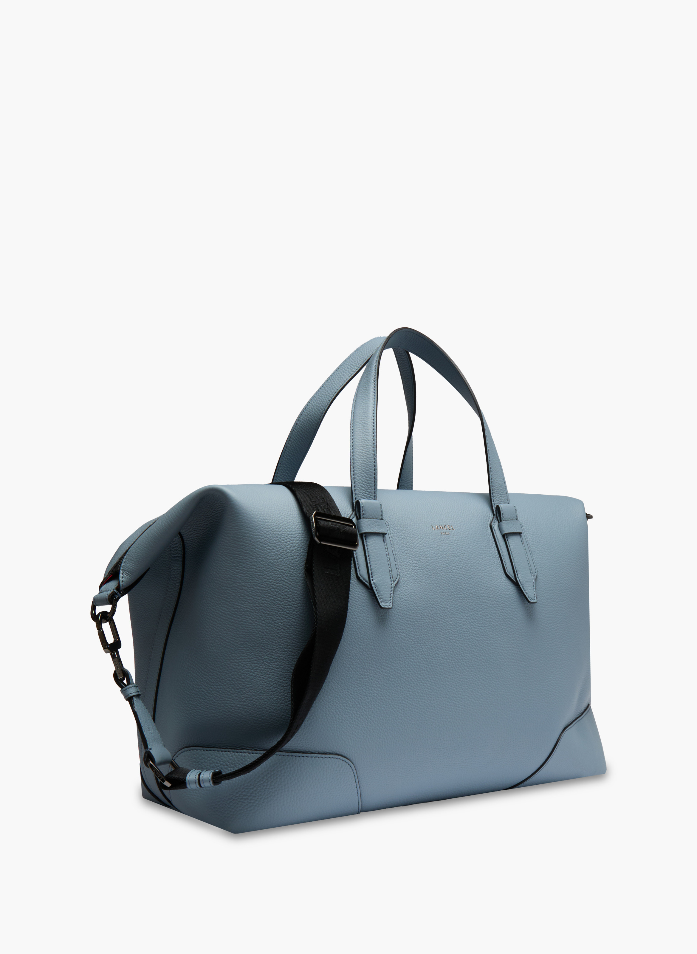 Sac weekend zippé charlie de lancel en cuir LANCEL Bleu