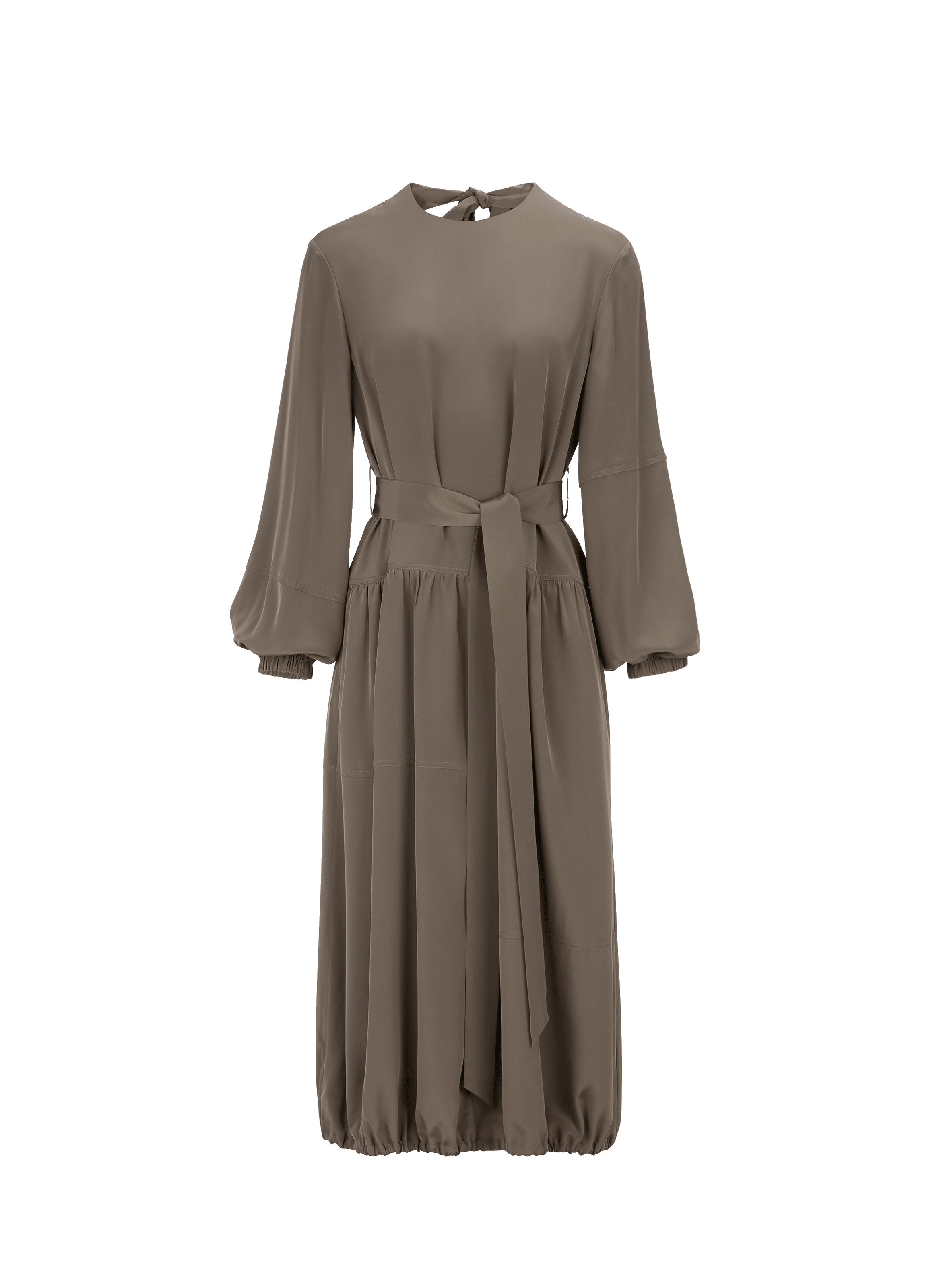 TIBI Eco-friendly silk Parachute Dress  Green