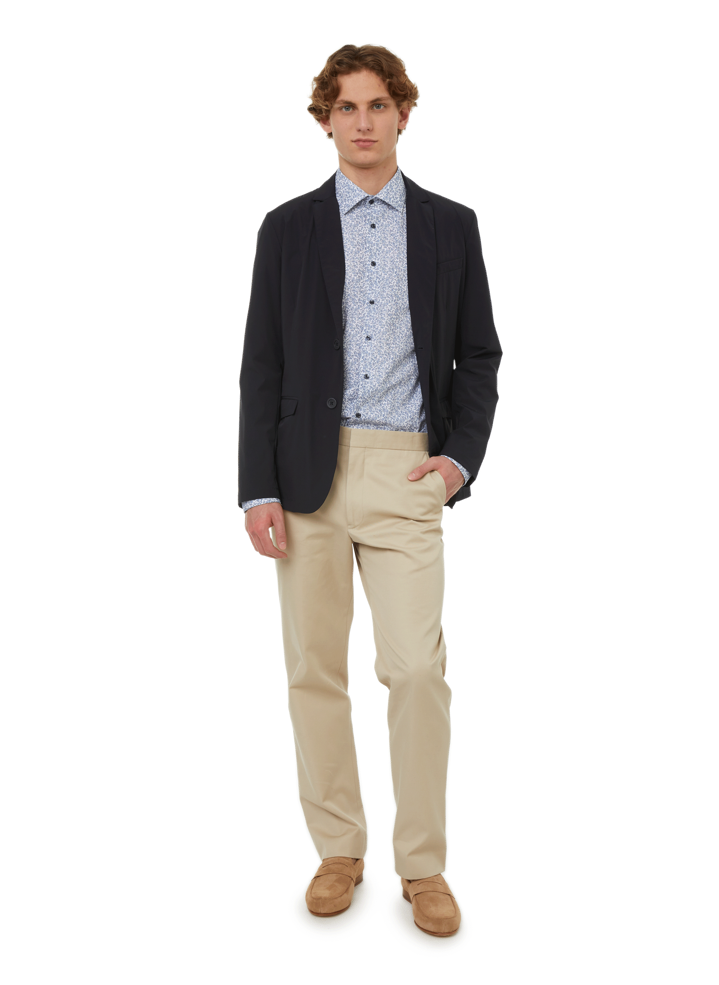 Cotton, silk and cashmere trousers SAISON 1865 Beige