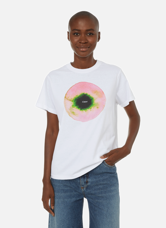 CHLOÉ T-shirt imprimé en coton Multicolore