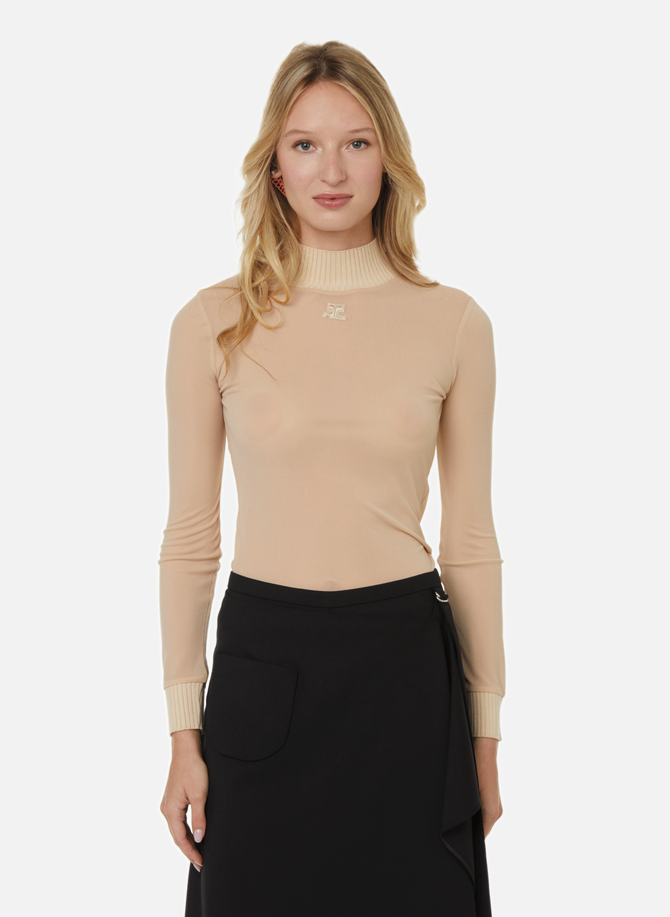 Sheer long-sleeved top  COURRÈGES