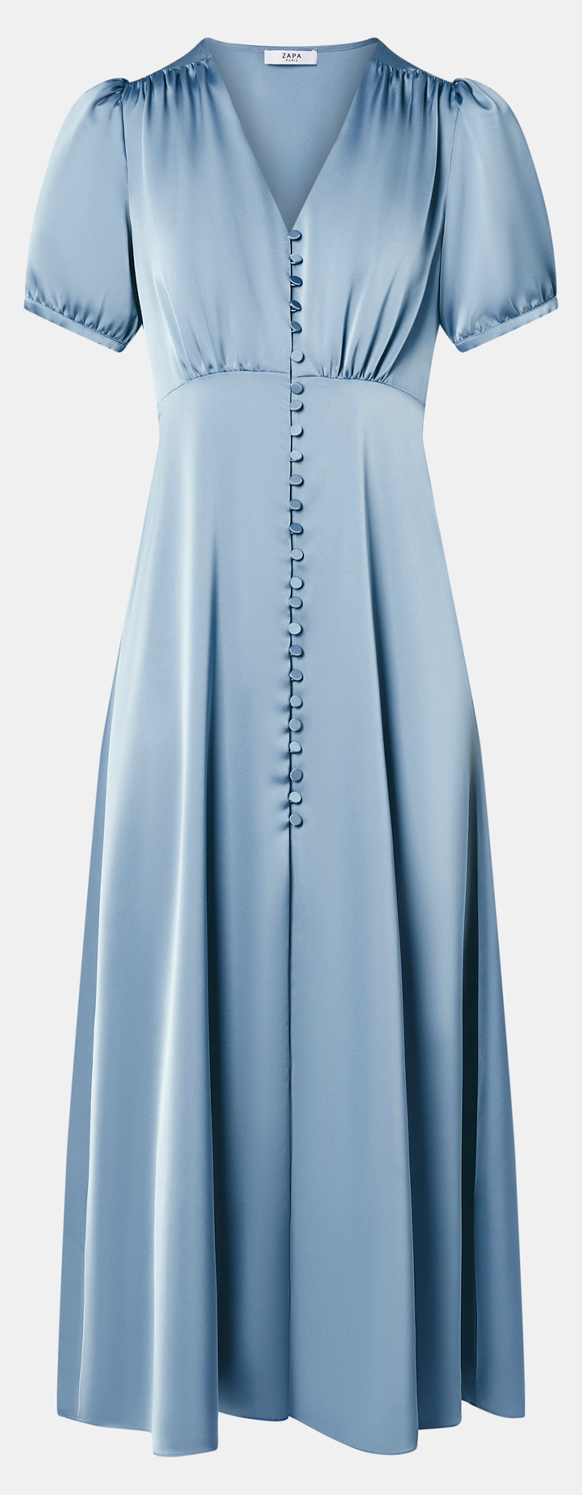Robe cintrée romarin ZAPA Bleu