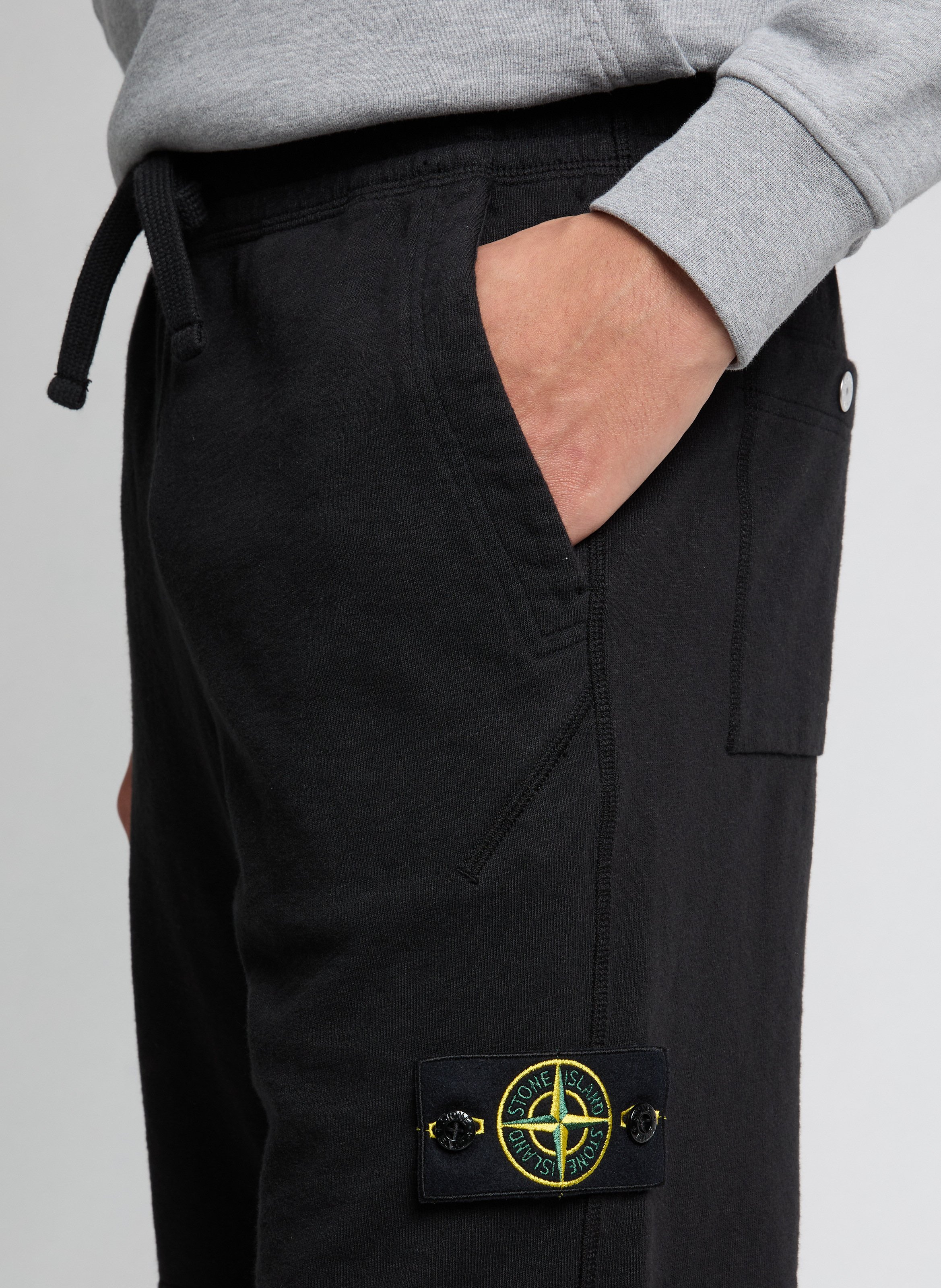 Short en coton   STONE ISLAND Noir