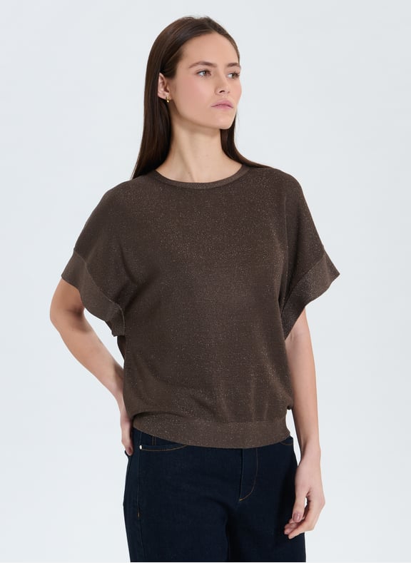 Gilet taupe ample - gypsine Beige by ZAPA ZAPA Gilet taupe ample - gypsine Beige