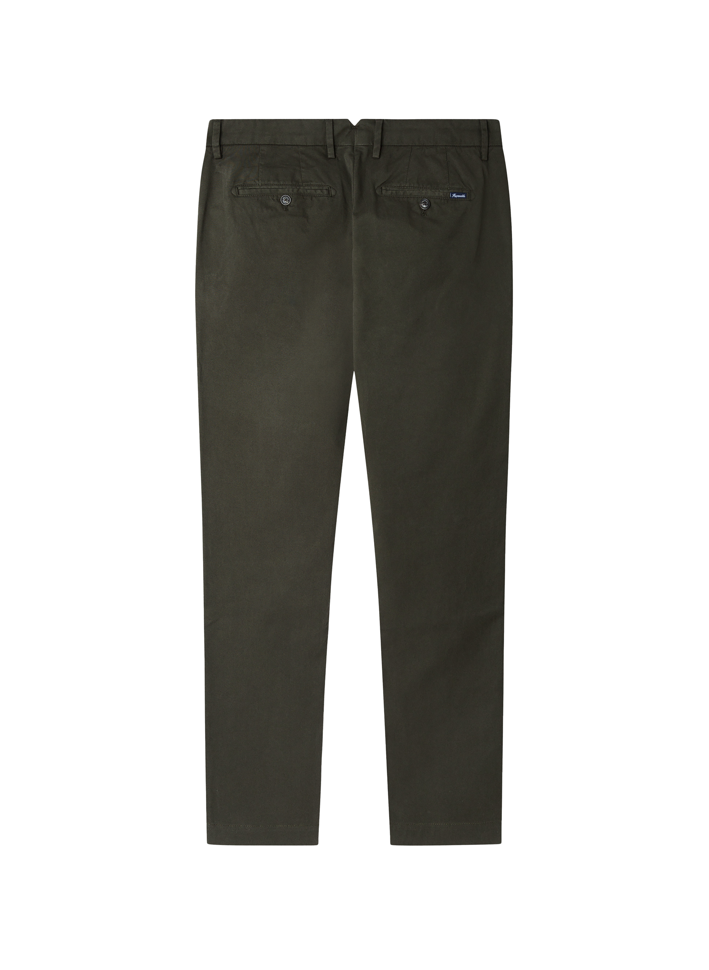 Cotton and linen chino trousers FACONNABLE Khaki