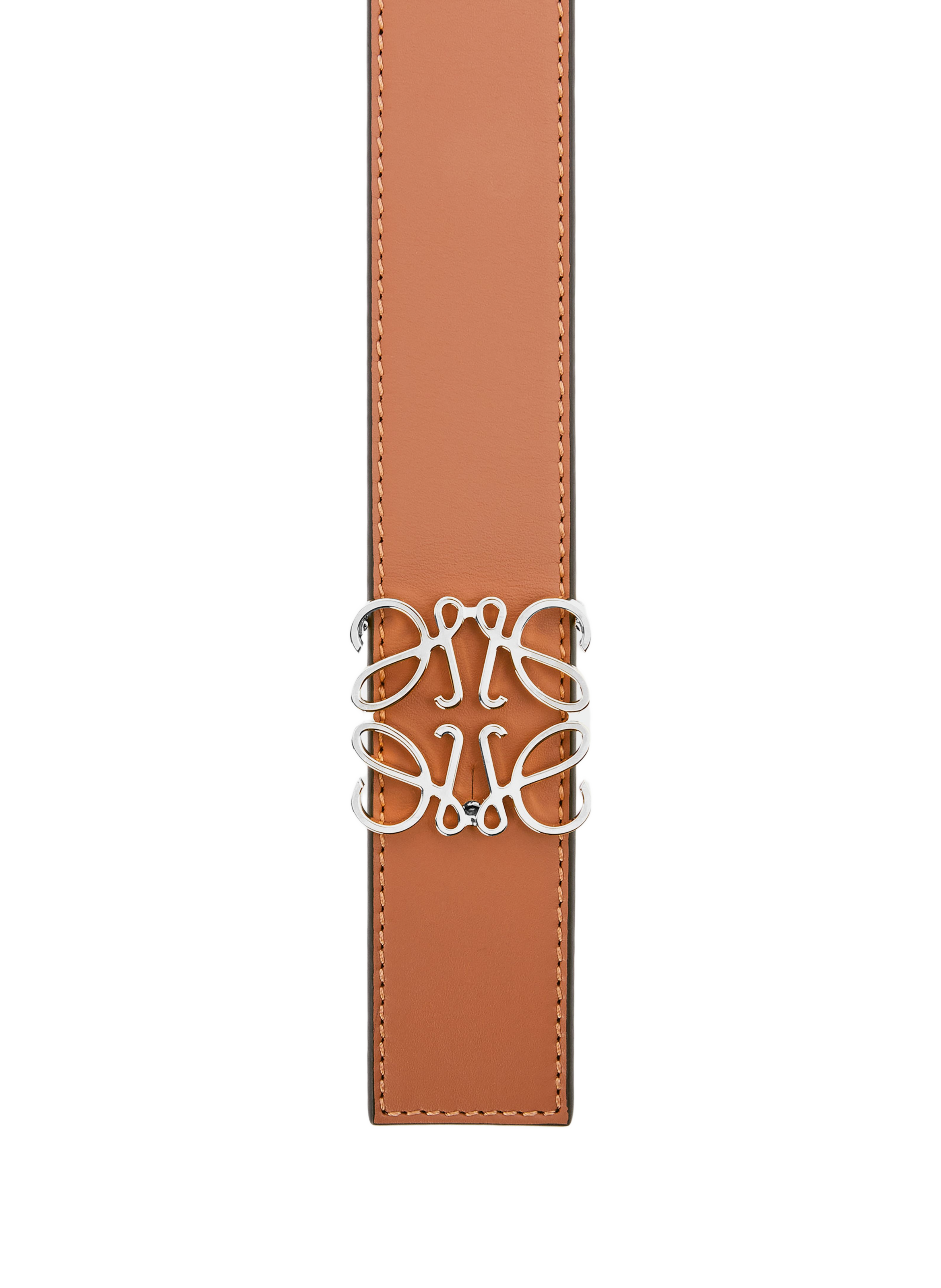 Reversible calf leather Anagram belt LOEWE Black