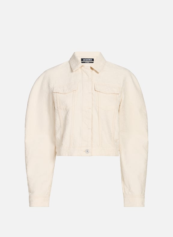 Veste courte en coton Beige by JACQUEMUS JACQUEMUS Veste courte en coton Beige