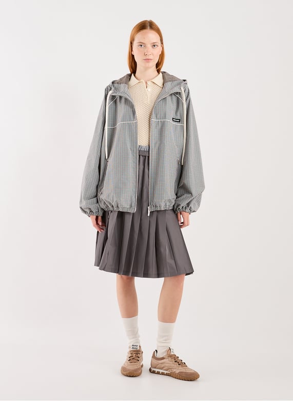 Blouson à carreaux | Gris by MIU MIU Blouson à carreaux Gris