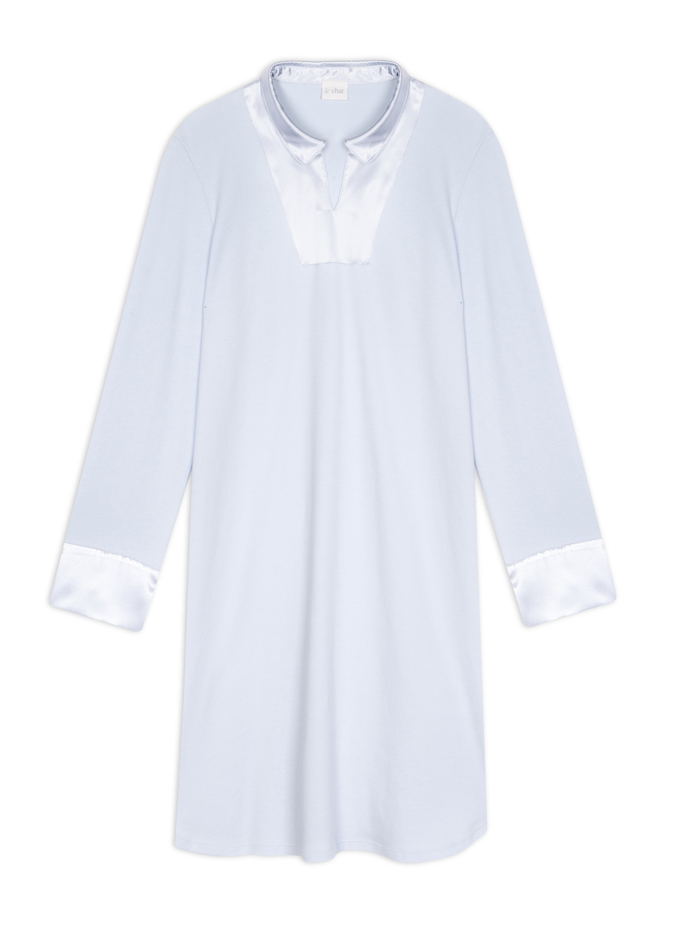 Chemise de nuit en coton andy 101 LE CHAT Bleu