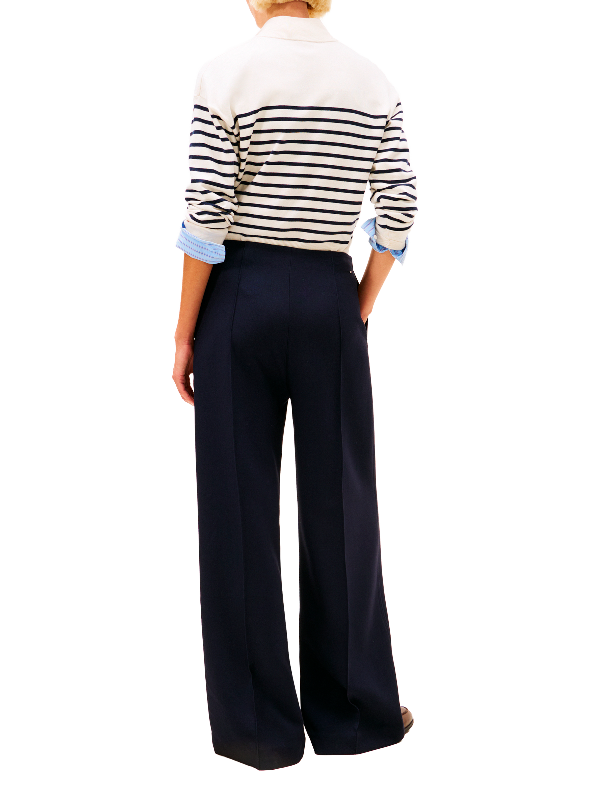 Pantalon décontracté à jambe ample TOMMY HILFIGER Bleu