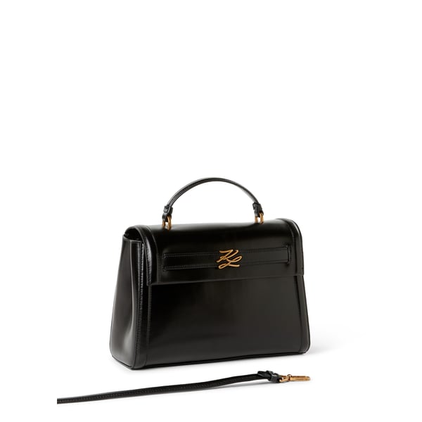 Sac à main uni en cuir