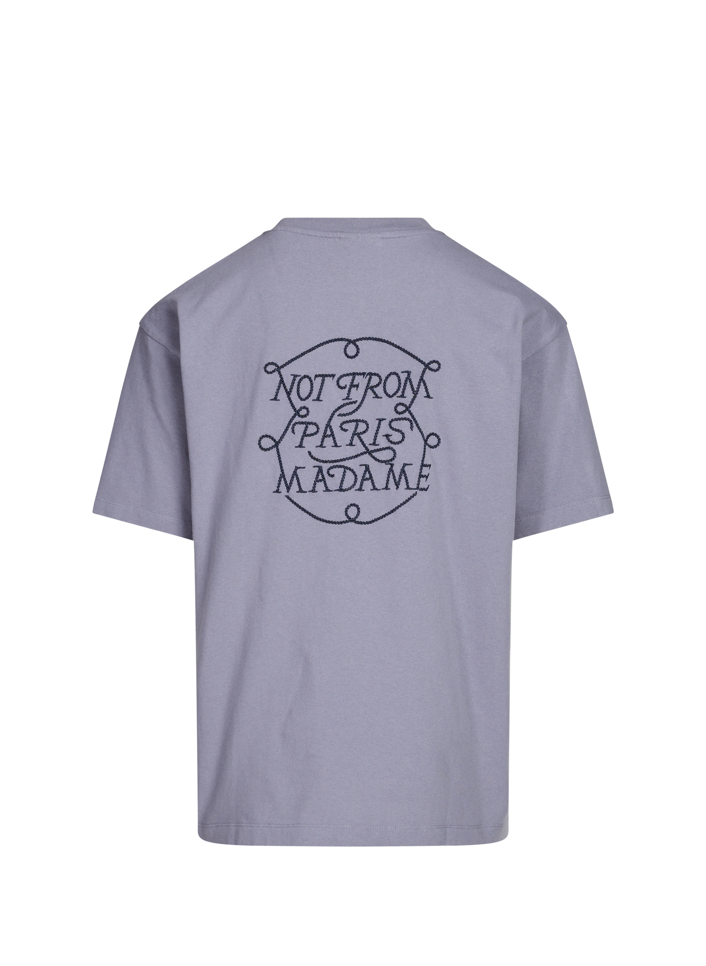 The Tresses Slogan T-shirt DROLE DE MONSIEUR Blue