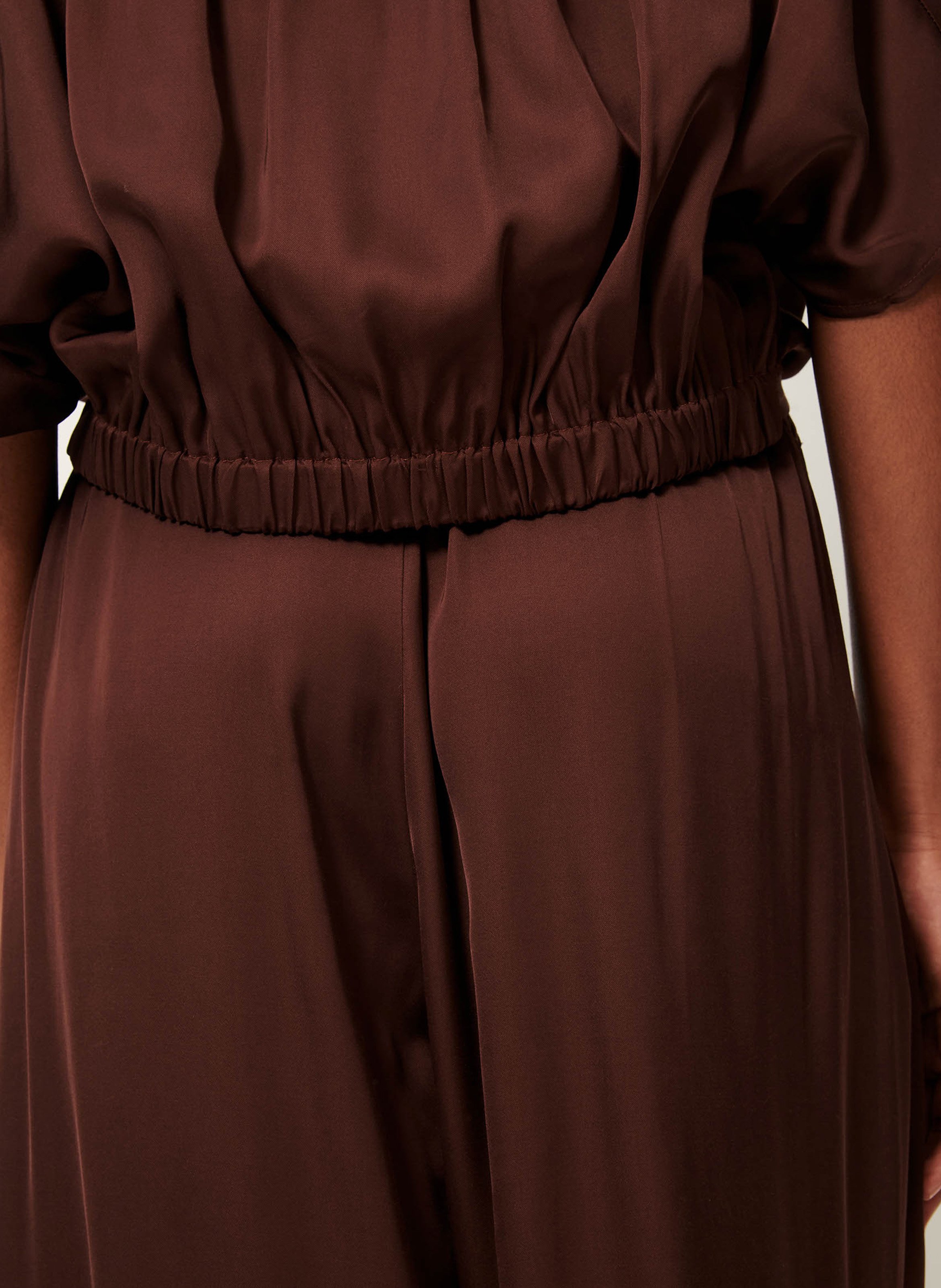 Chemise droite col classique alfassa night SESSUN Marron