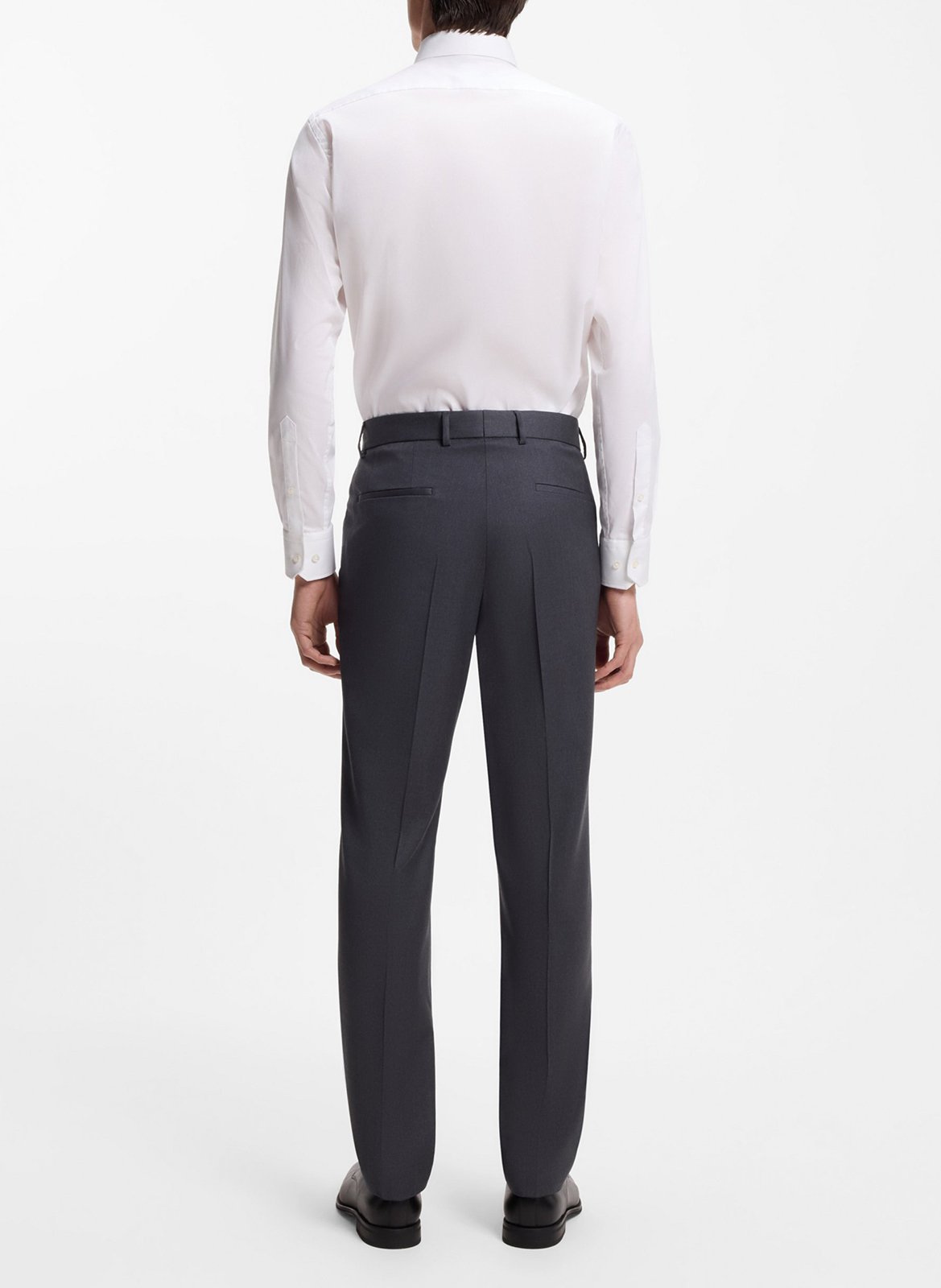 Chemise col classique regular-fit en coton BOSS Blanc