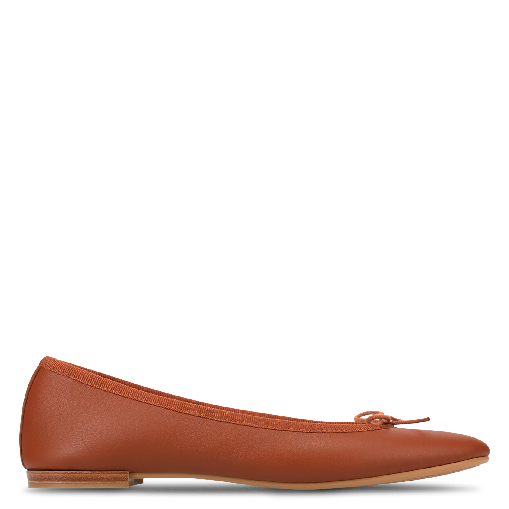Ballerines en cuir cendrillon REPETTO Marron
