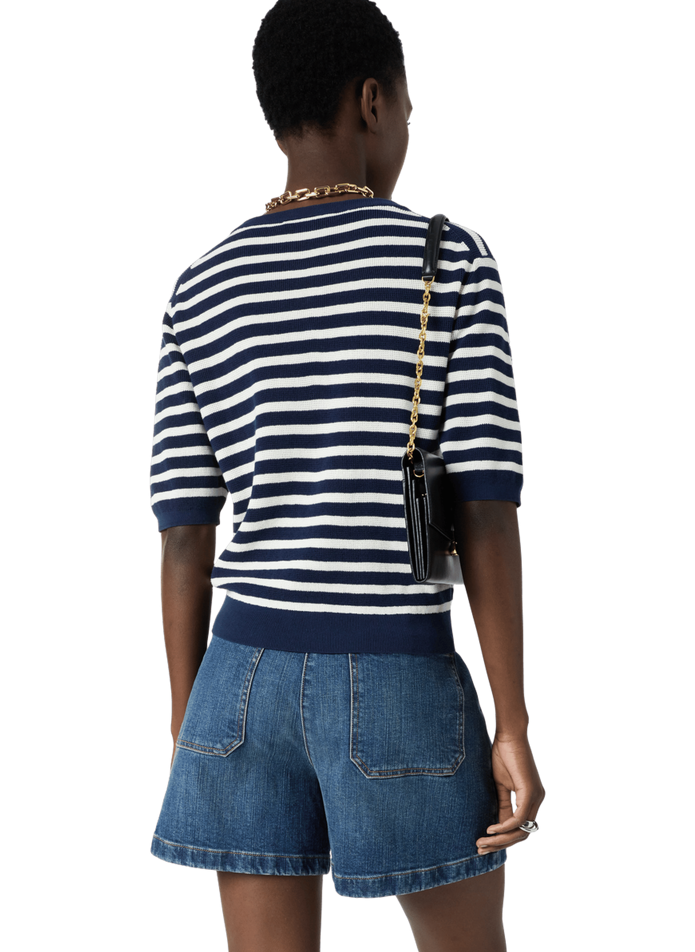 Pull marin à manches courtes - laina GERARD DAREL Bleu