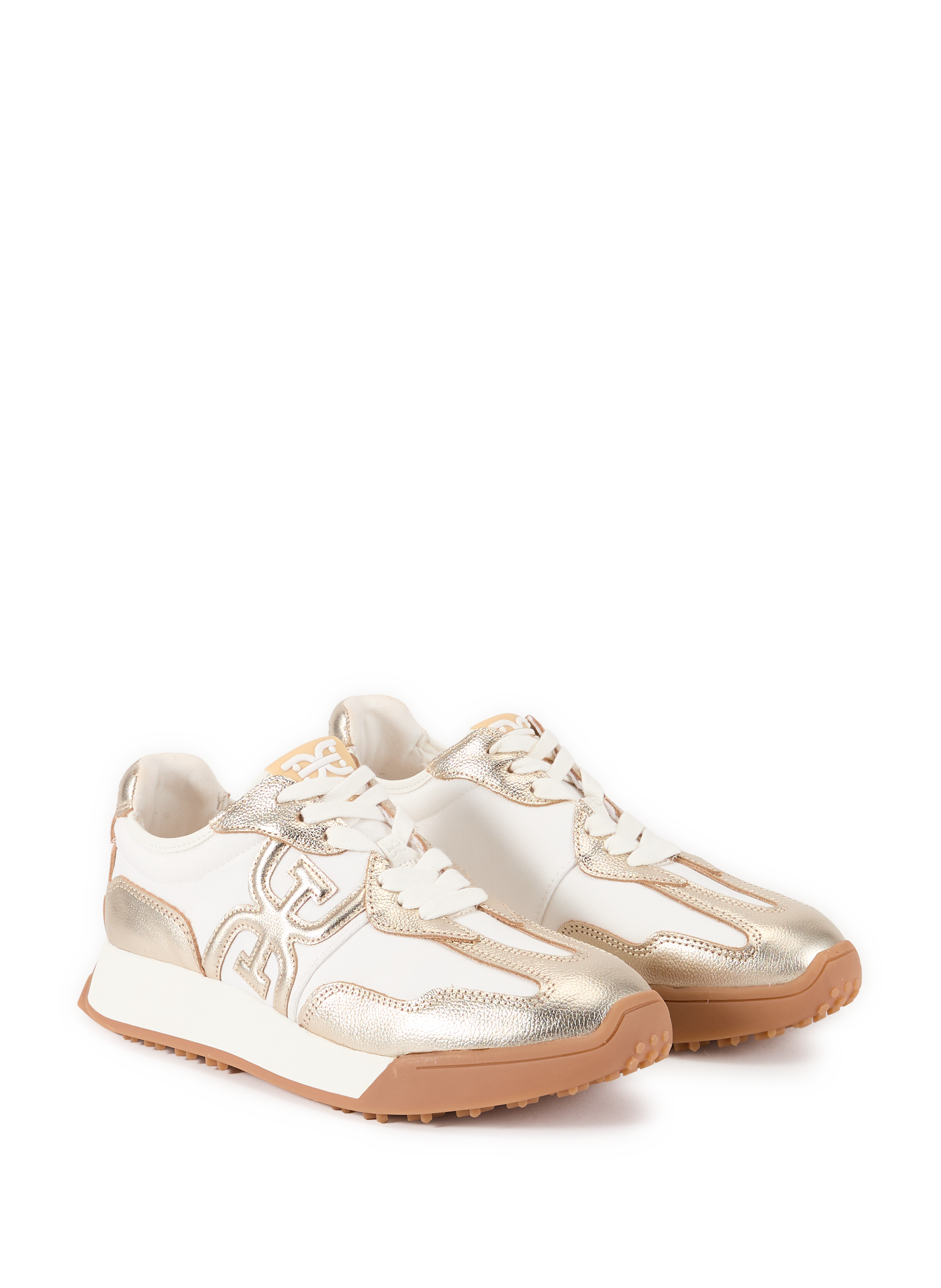 Sneakers Langley 3 in cow leather SAM EDELMAN Golden