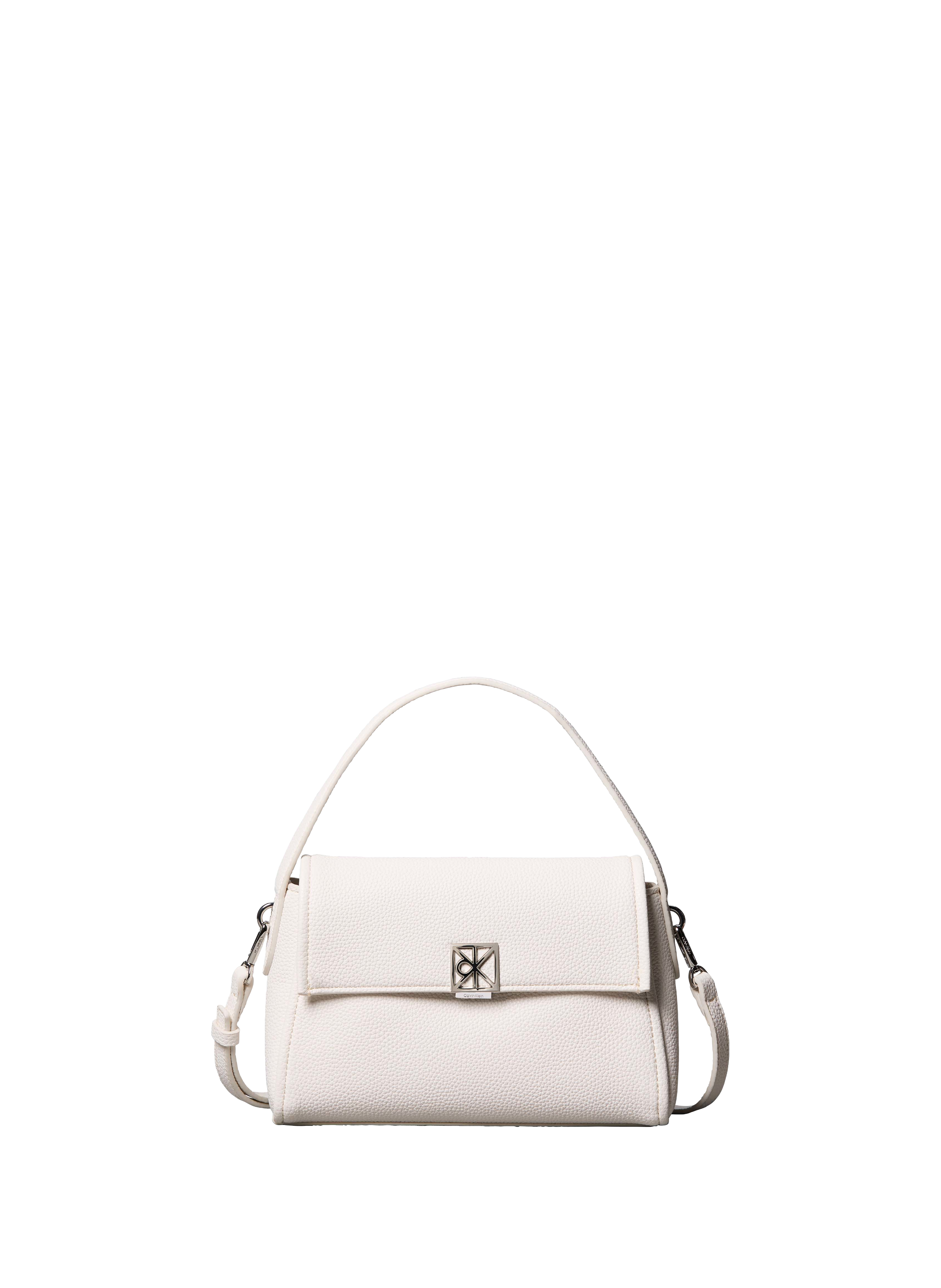 Sac à main grainé avec bandoulière amovible CALVIN KLEIN Blanc