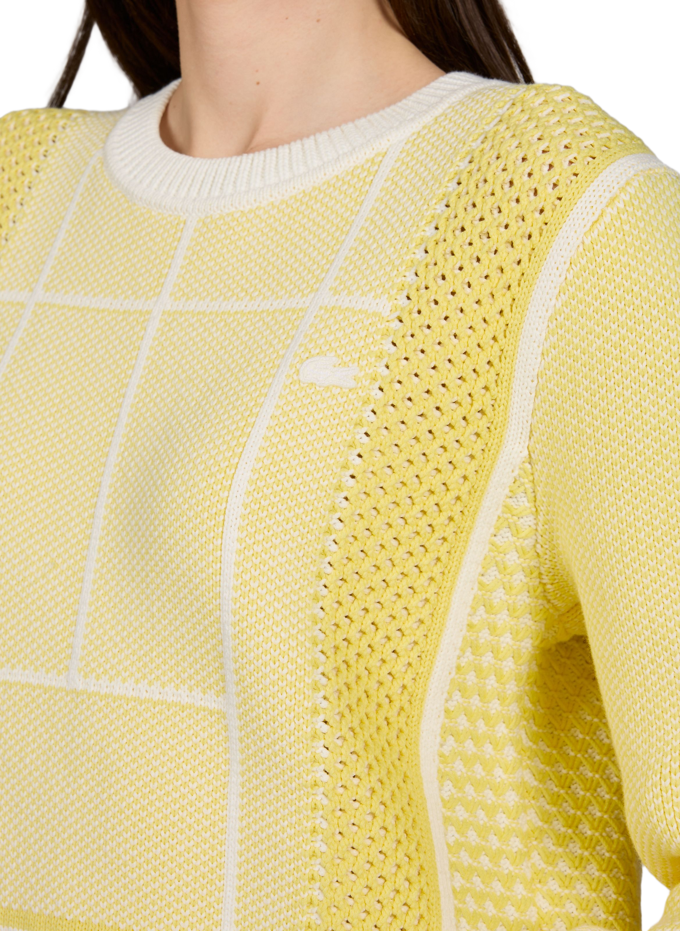 Short tennis jacquard in cotton LACOSTE Yellow