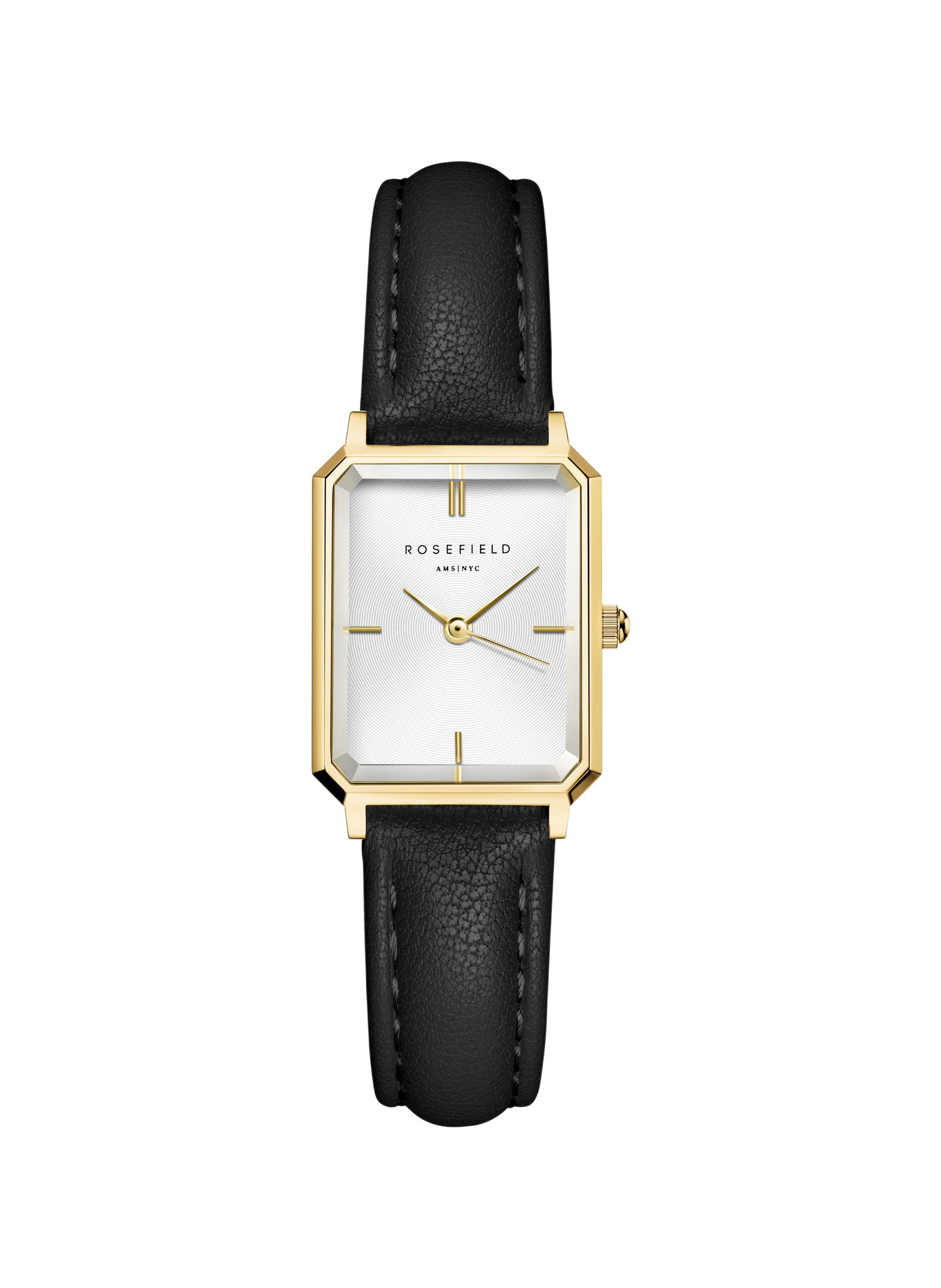 Montre analogique Octagon Xs en cuir ROSEFIELD Blanc