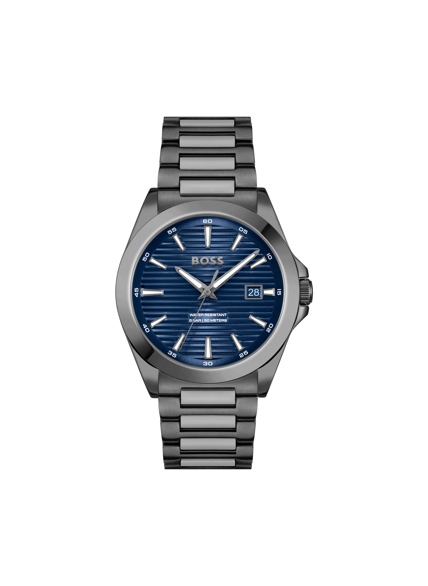 Montre quartz Strike en acier inoxydable BOSS MONTRES Bleu
