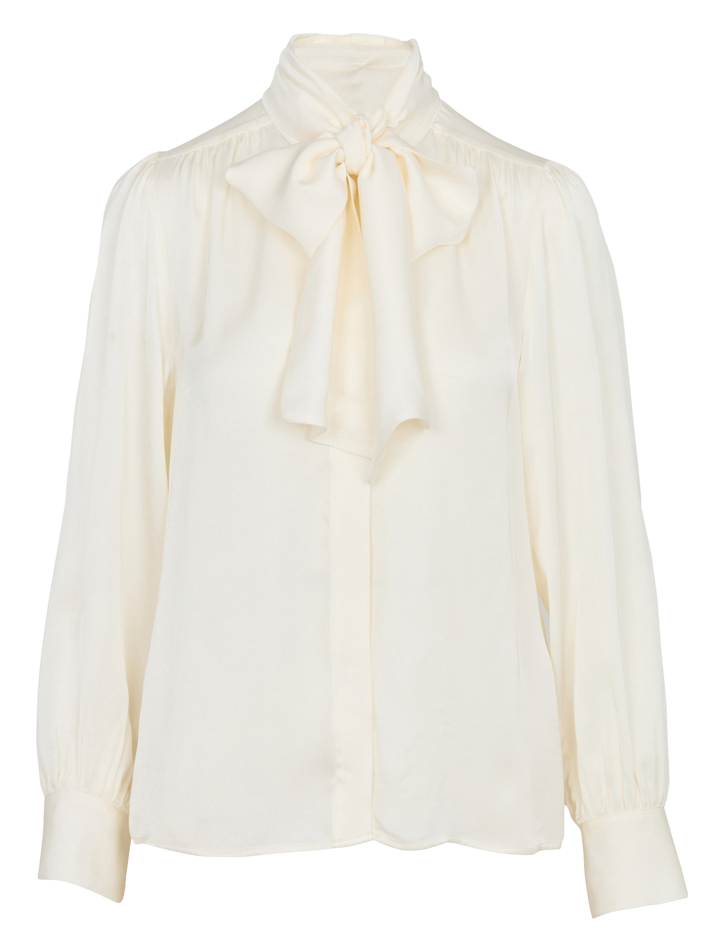 Chemise droite col lavallière satinée spirit MAISON 123 Beige