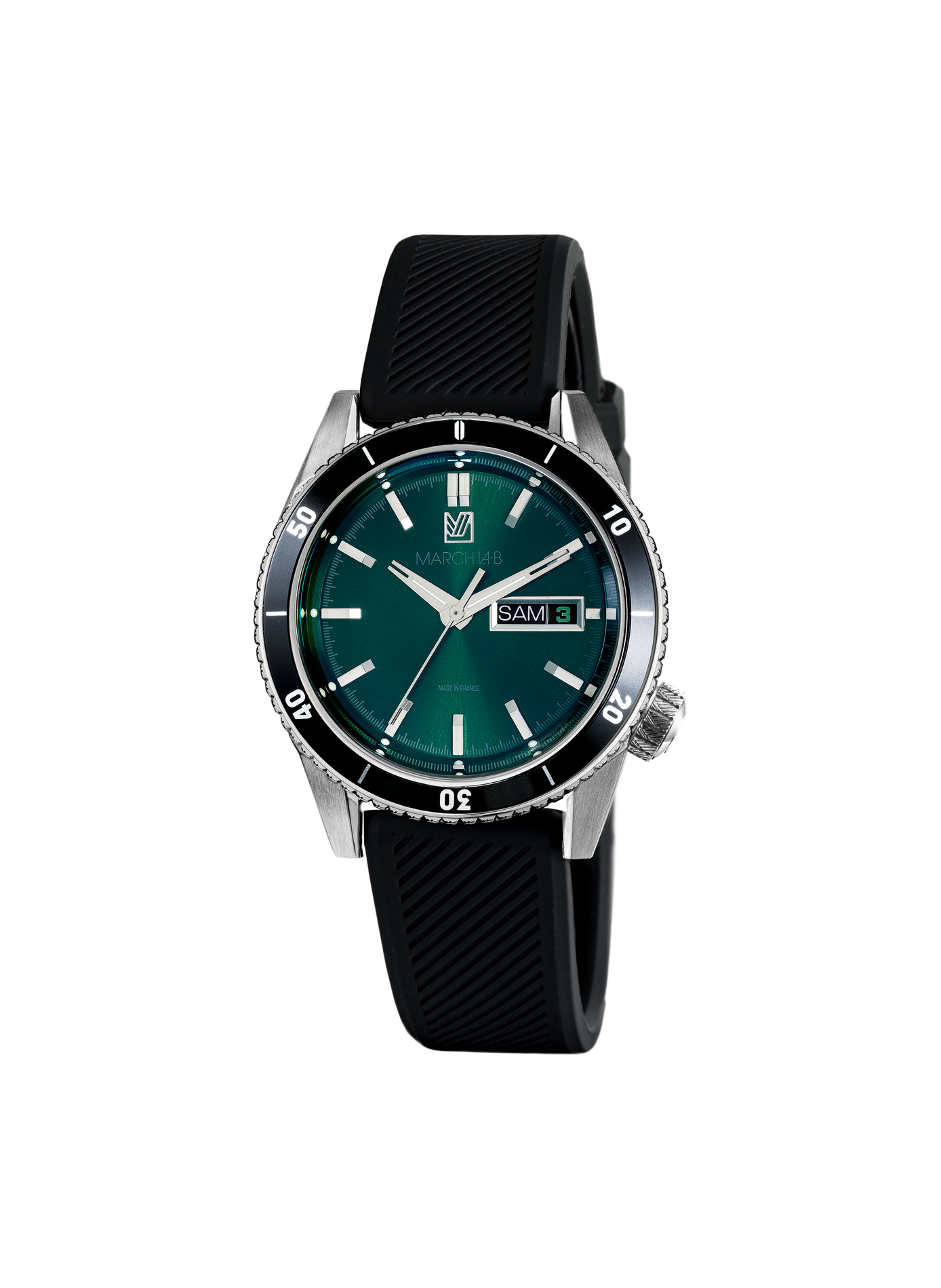Montre quartz Bonzer en silicone MARCH LA.B Vert
