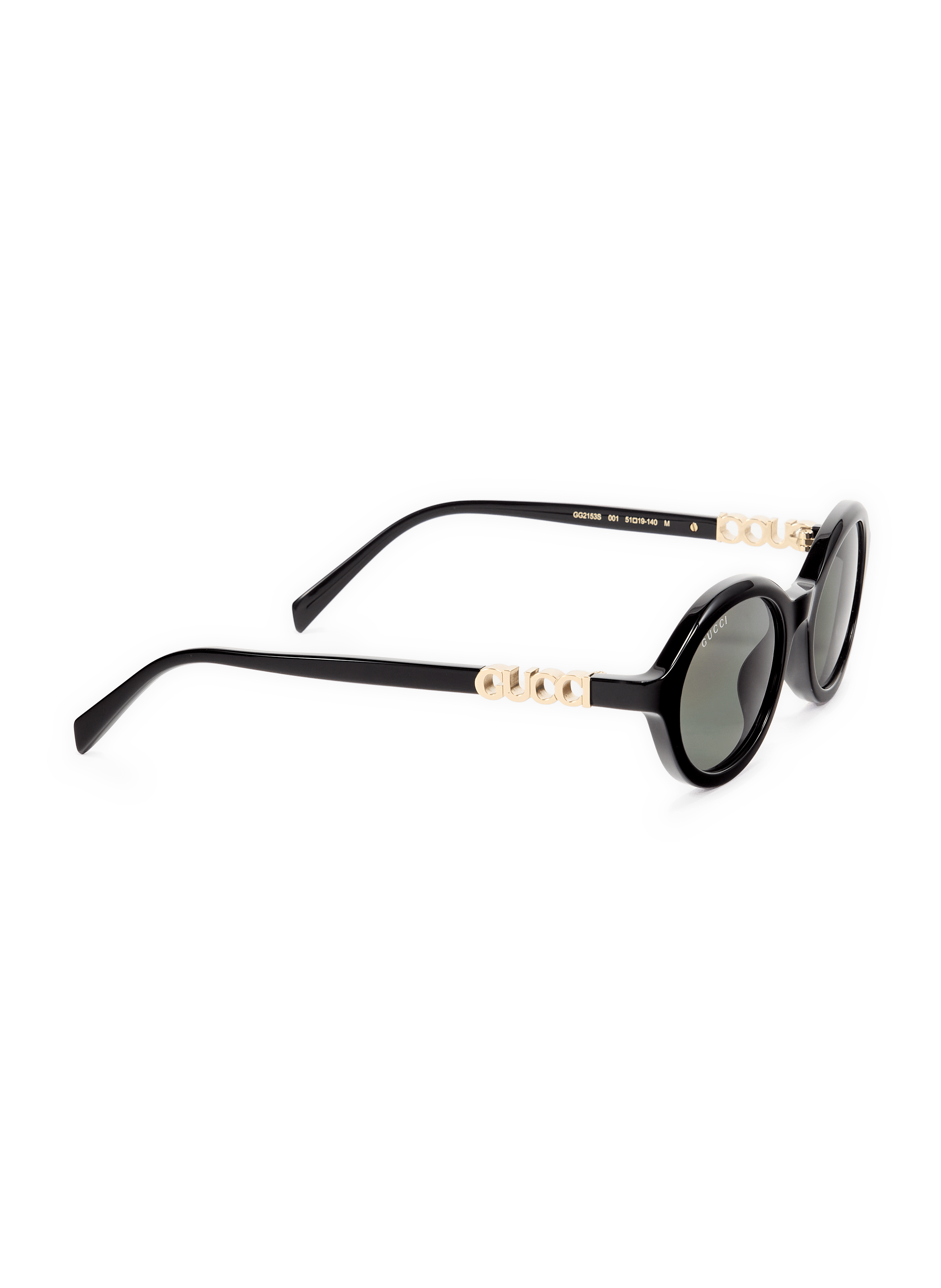 Lunettes de soleil à logo en acétate GUCCI Zwart