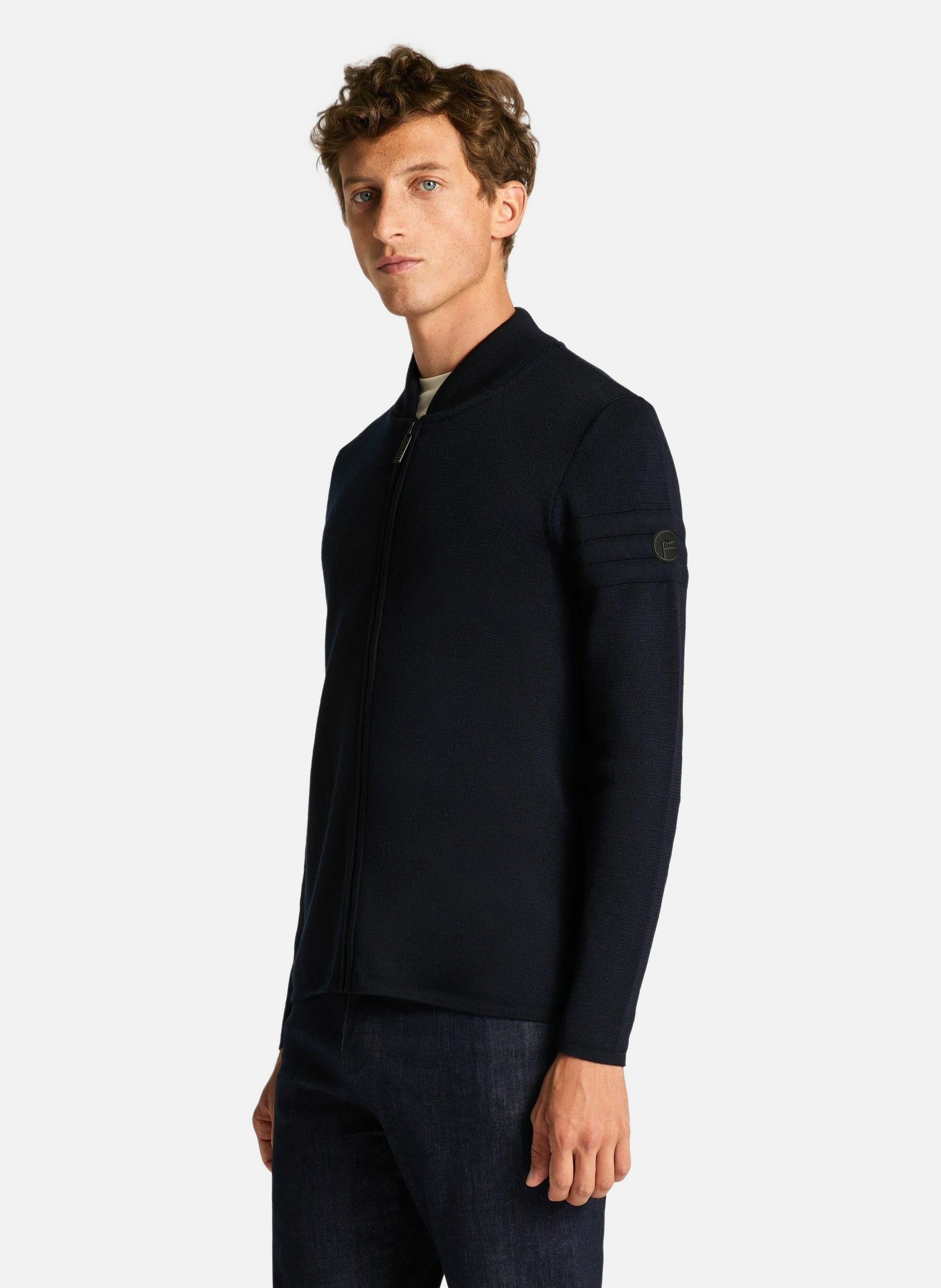Gilet bastien col montant coupe regular FUSALP Bleu