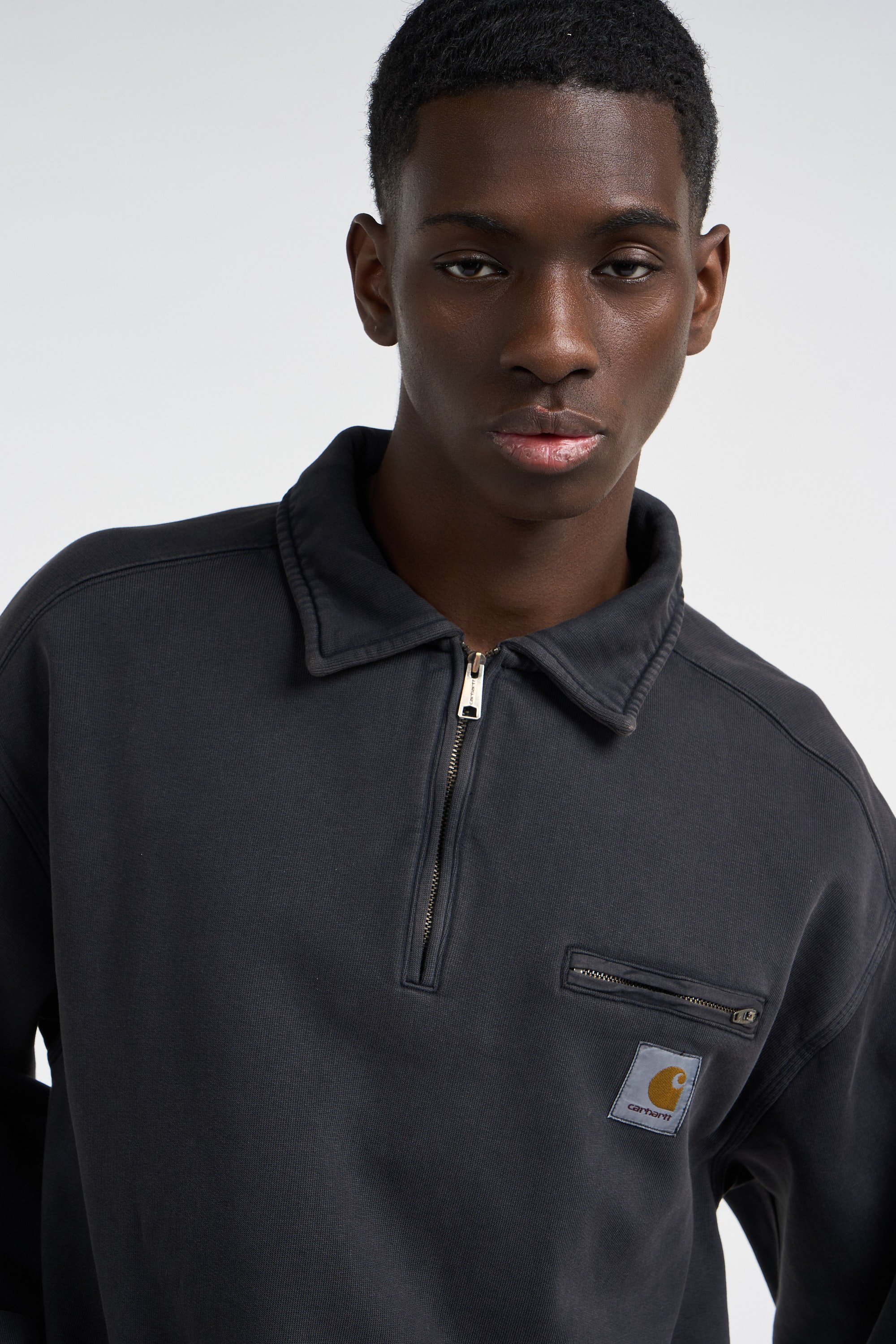 Sweat zippé half zip detroit sweat CARHARTT WIP Noir