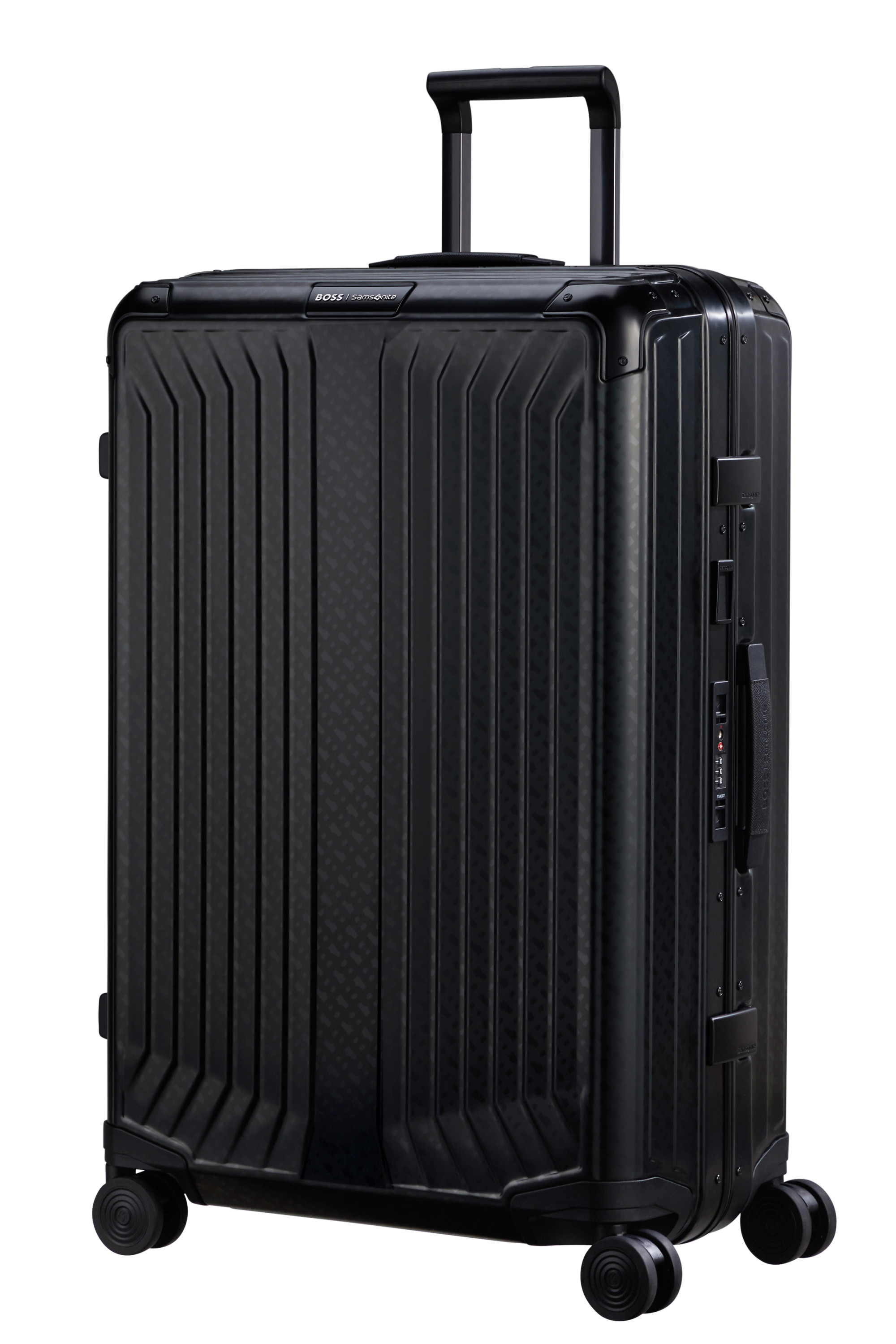 Lite-box alu / boss valise 4 roues taille l SAMSONITE Noir