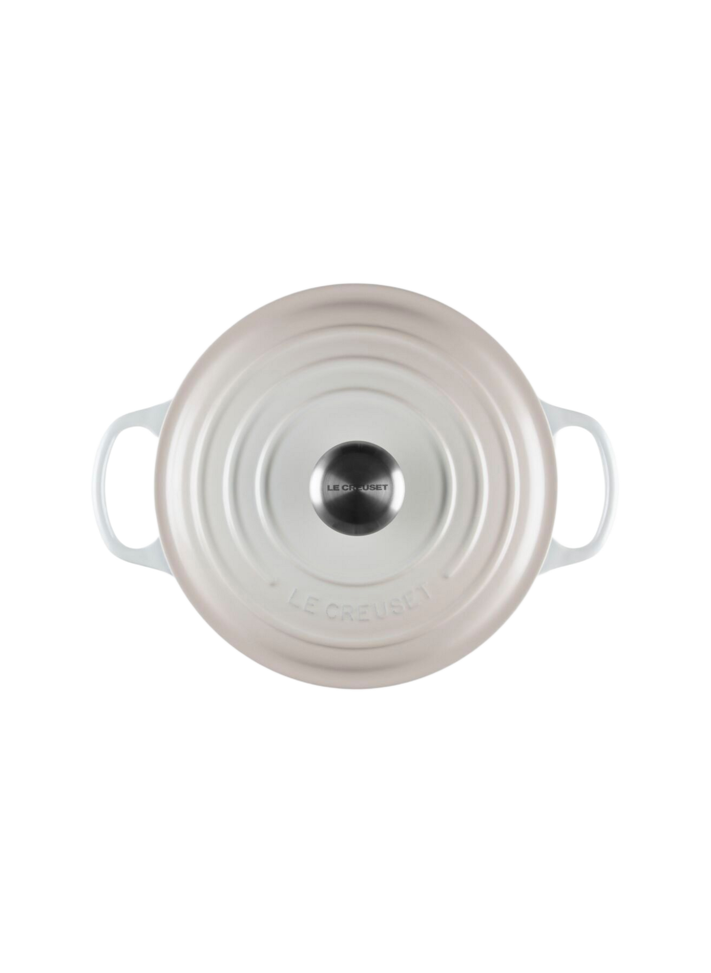 Runde emaillierte Gusseisen-Cocotte LE CREUSET Beige