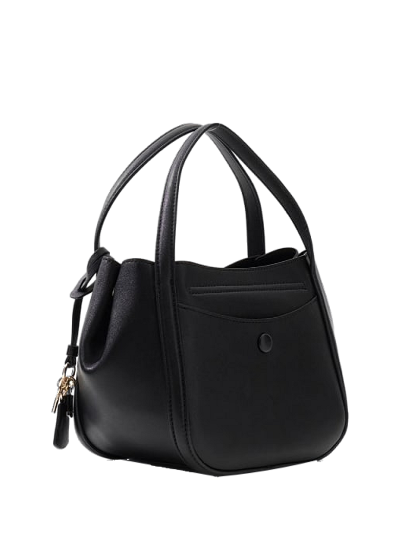 Sac à main uni Coleen GUESS Noir