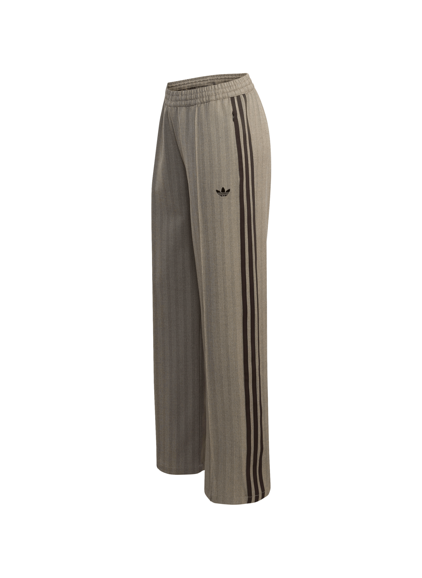 Pantalon logo à rayures ADIDAS Marron
