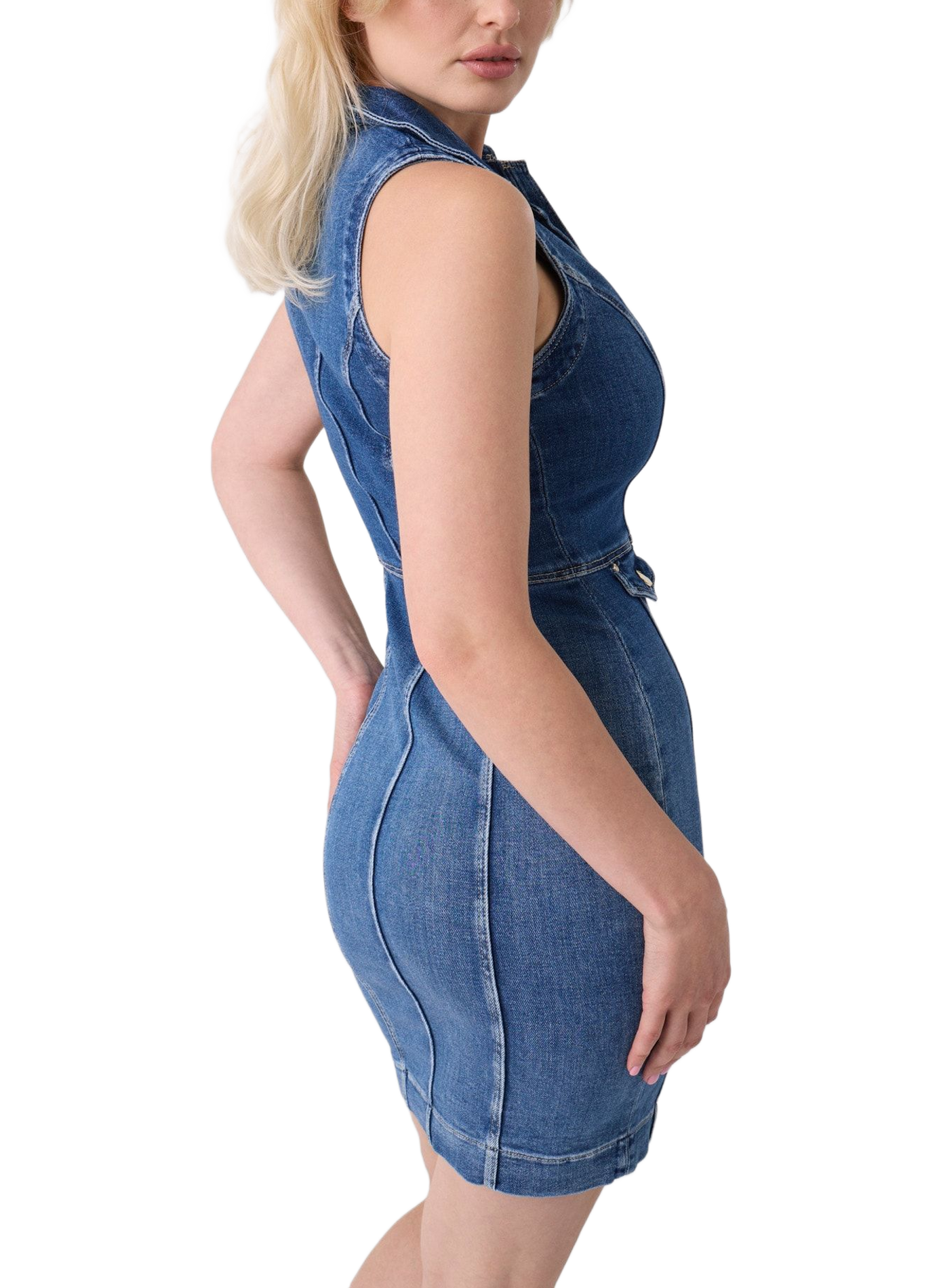 Robe en denim GUESS Bleu