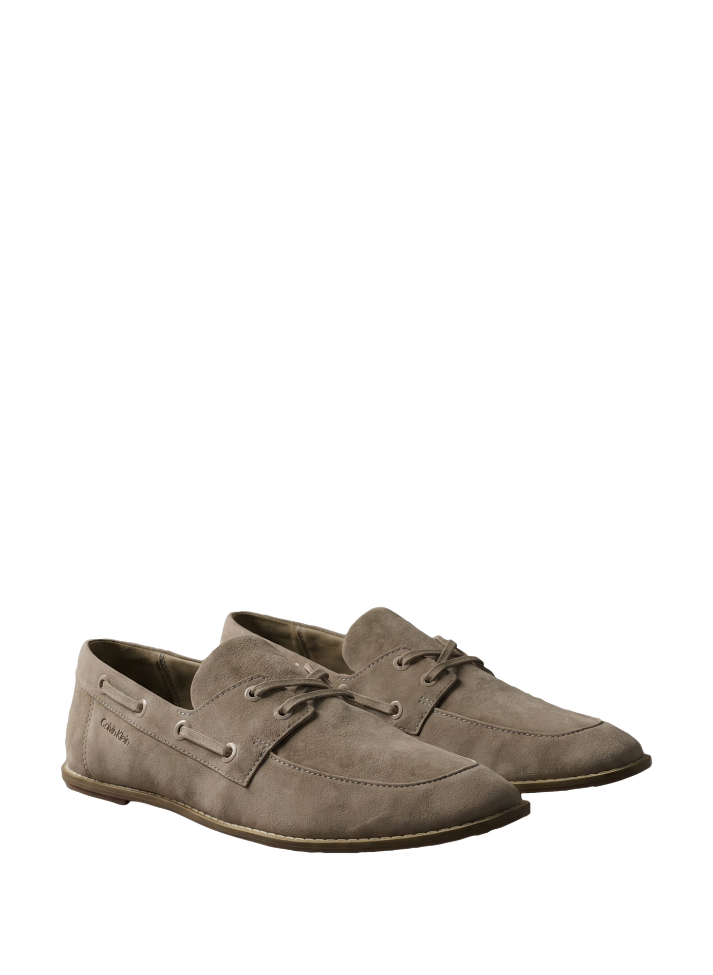 Sheepskin leather boat shoes CALVIN KLEIN Beige