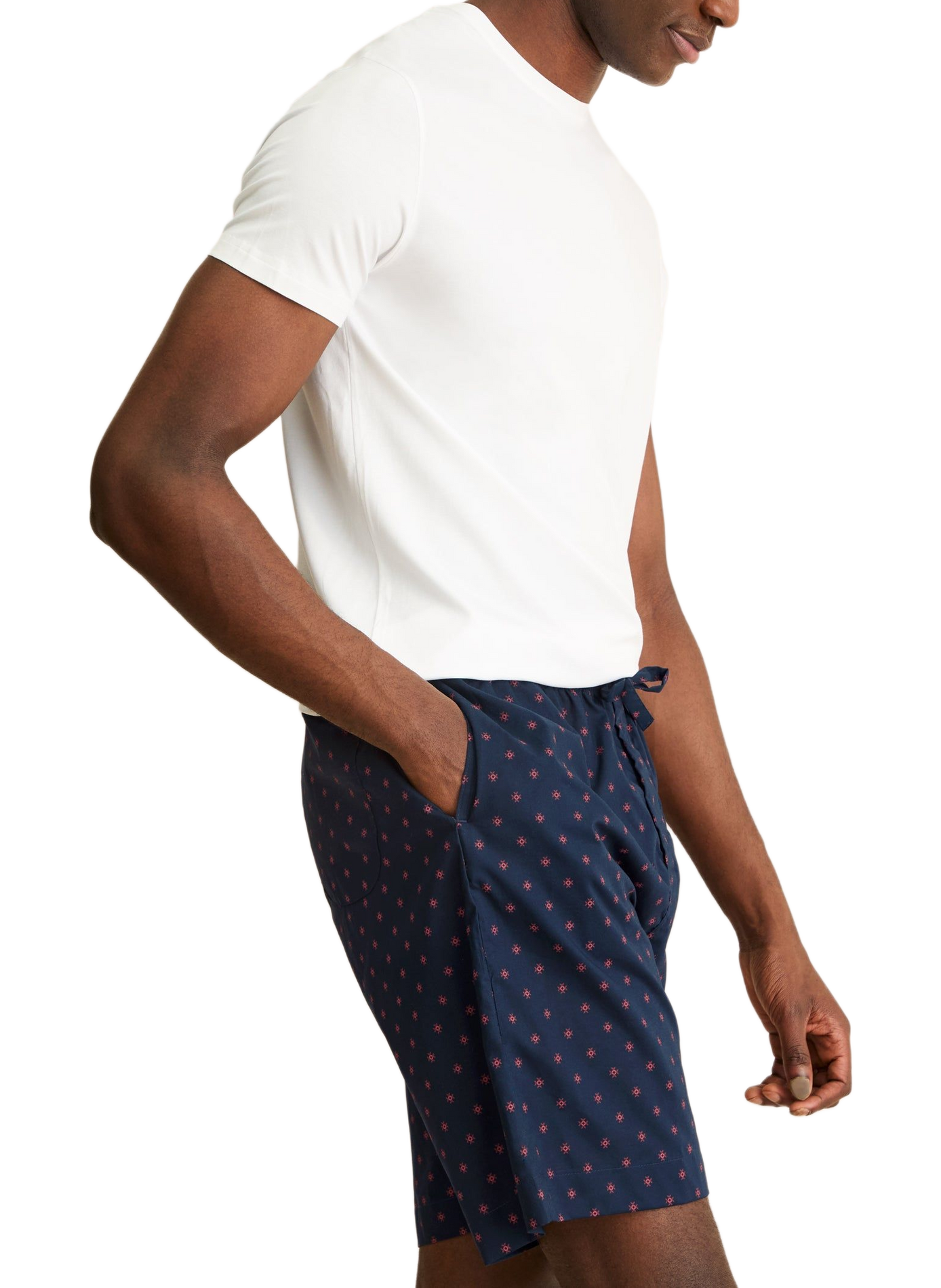 Nelson interior shorts with cotton pattern DEREK ROSE Blue