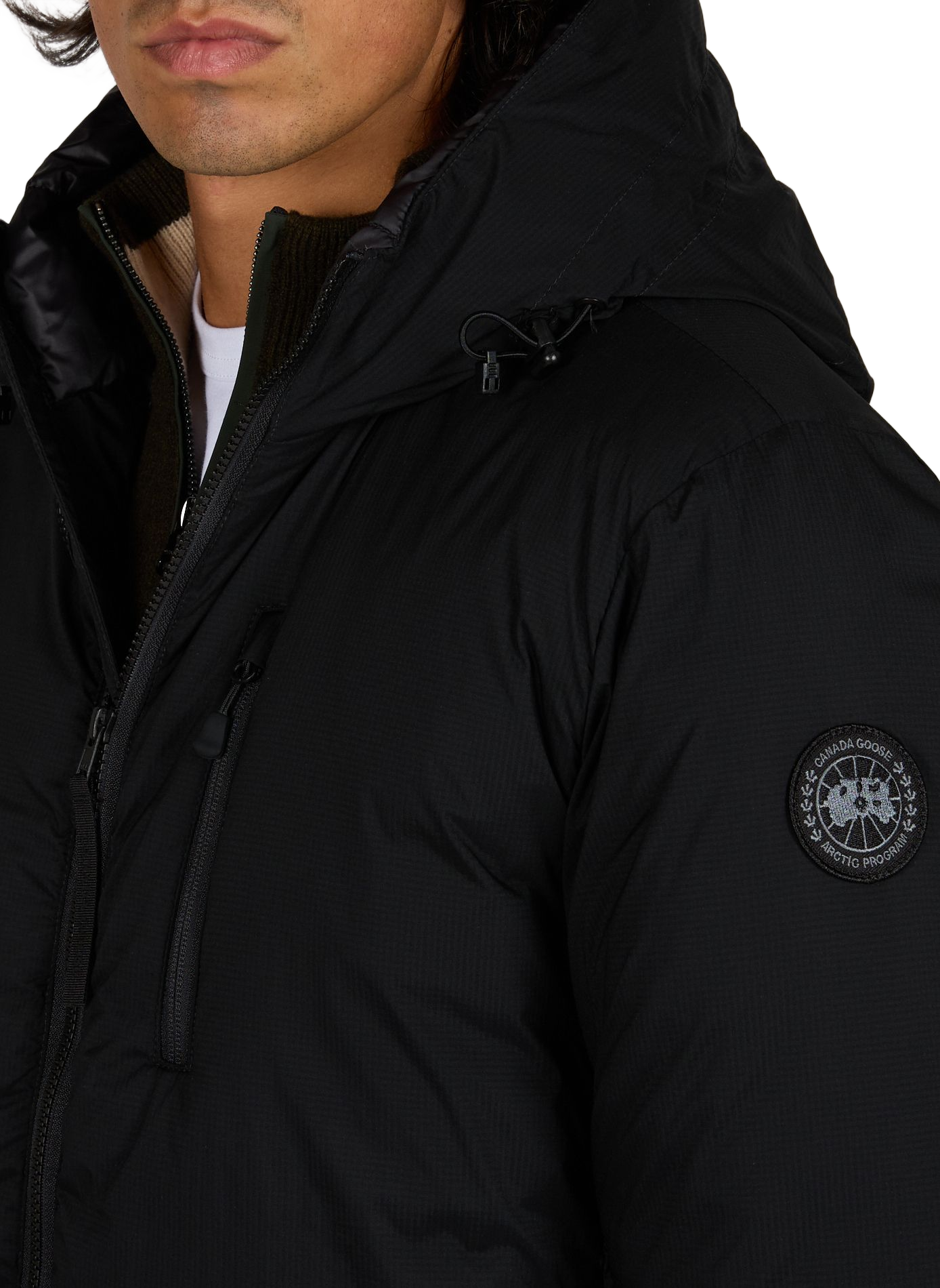 Korte gewatteerde donsjas CANADA GOOSE Zwart