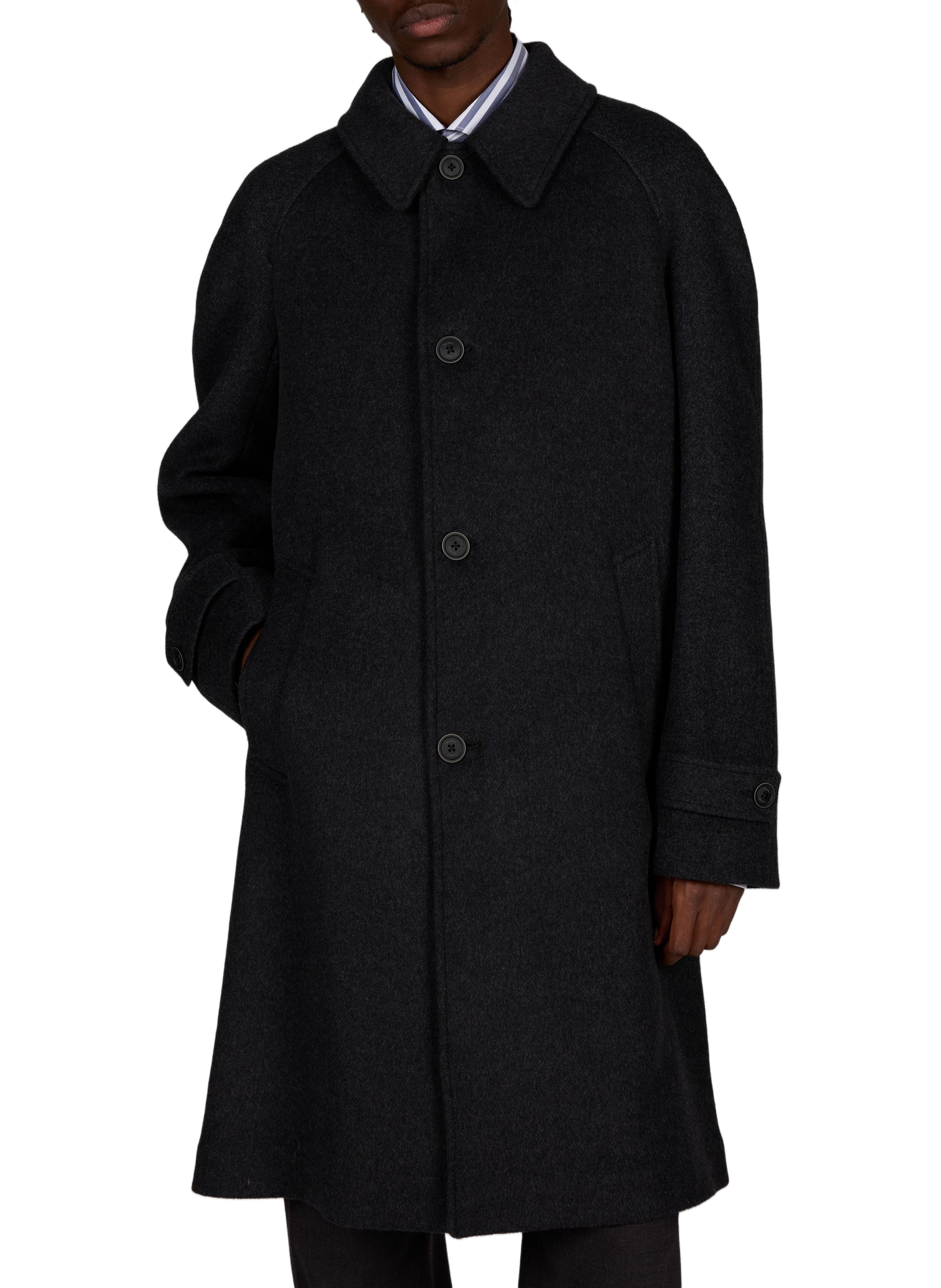Oversize Mantel aus Wollmischung HERNO Grau
