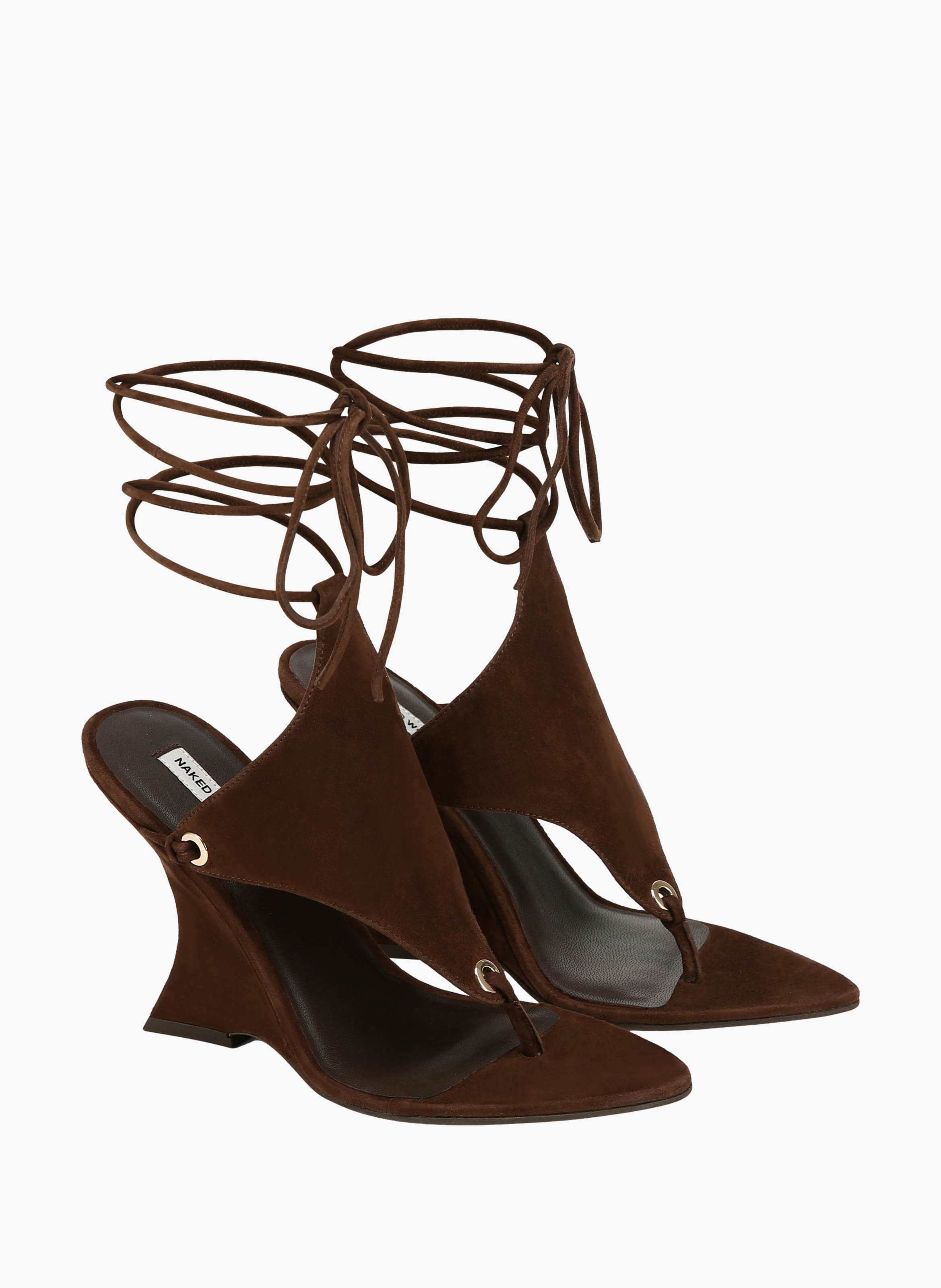 Rampage-High-Heels aus Wildleder NAKED WOLFE Braun