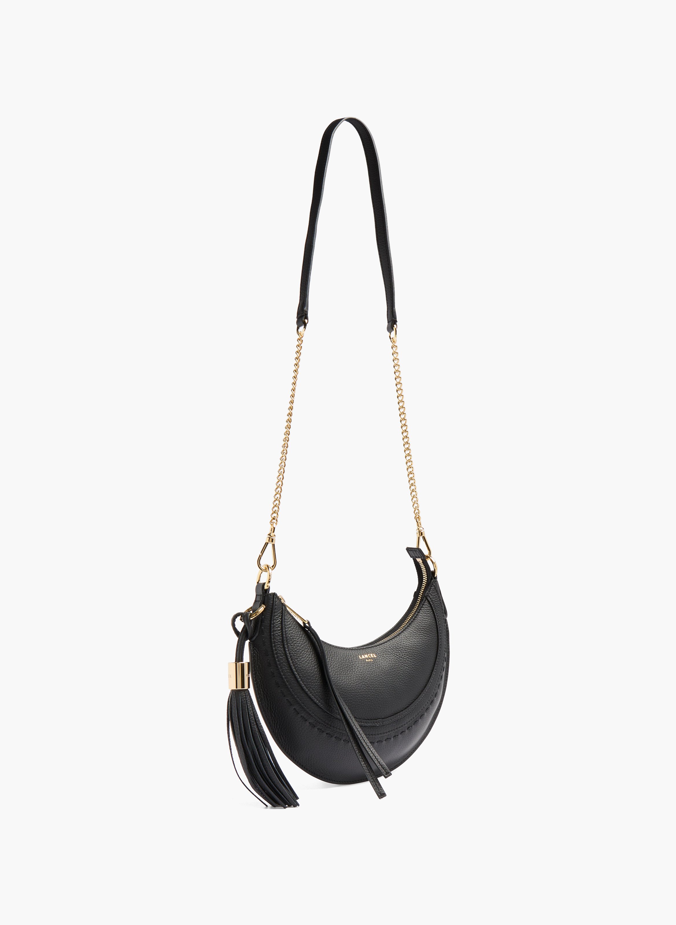 Sac hobo hoboheme de lancel en cuir de vachette graine LANCEL Noir