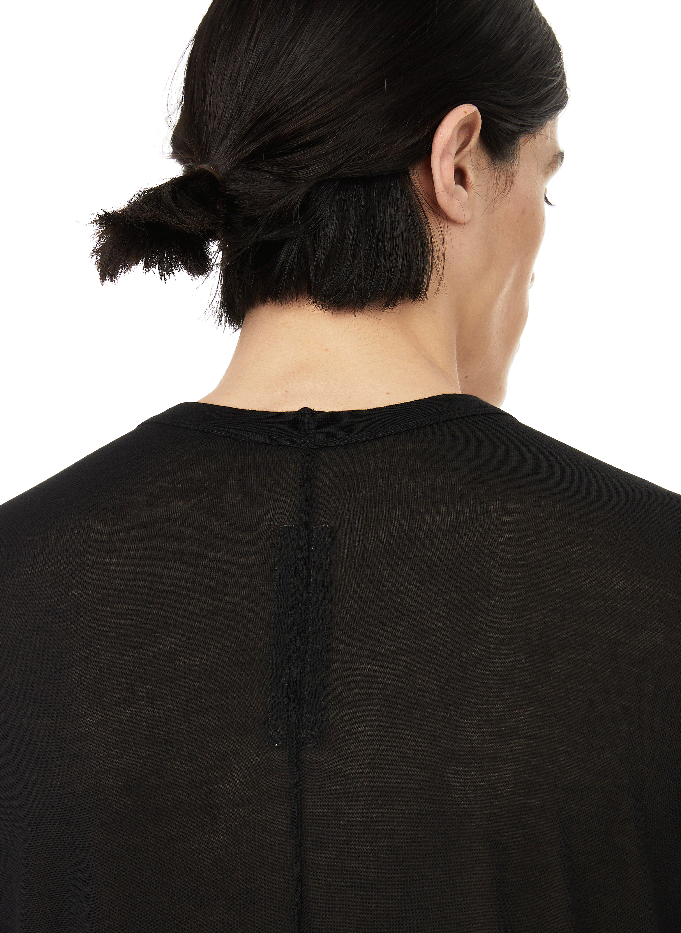 Viscose and silk-blend T-shirt RICK OWENS Black