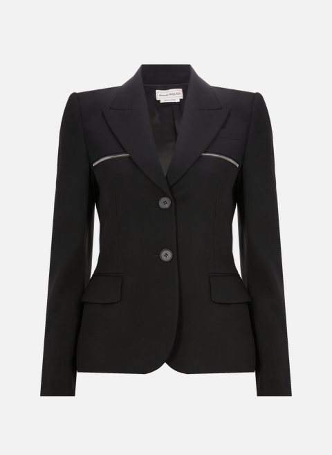 Black fitted suit jacketALEXANDER MCQUEEN 